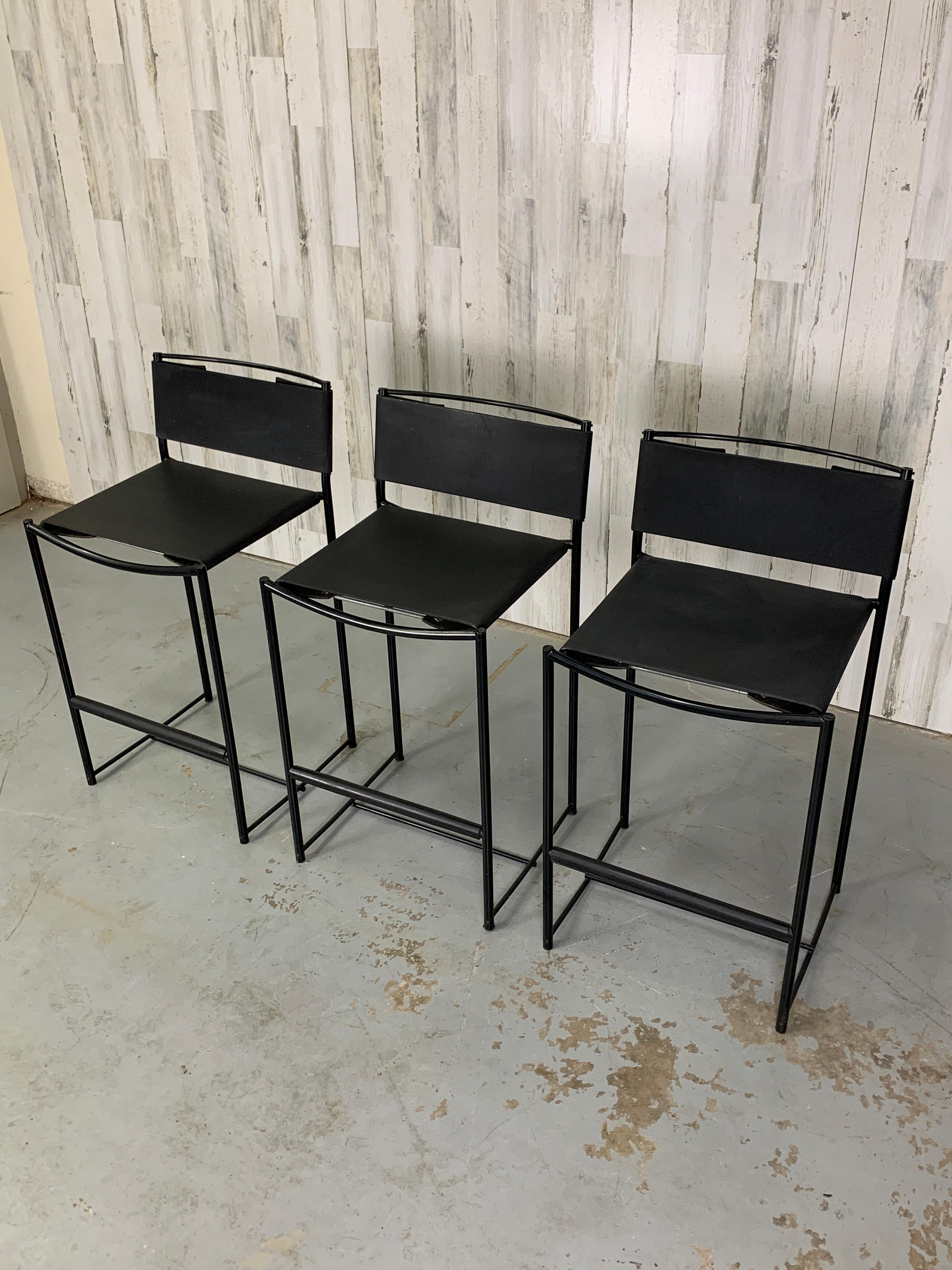 Post Modern Sling Stools In Good Condition In Denton, TX