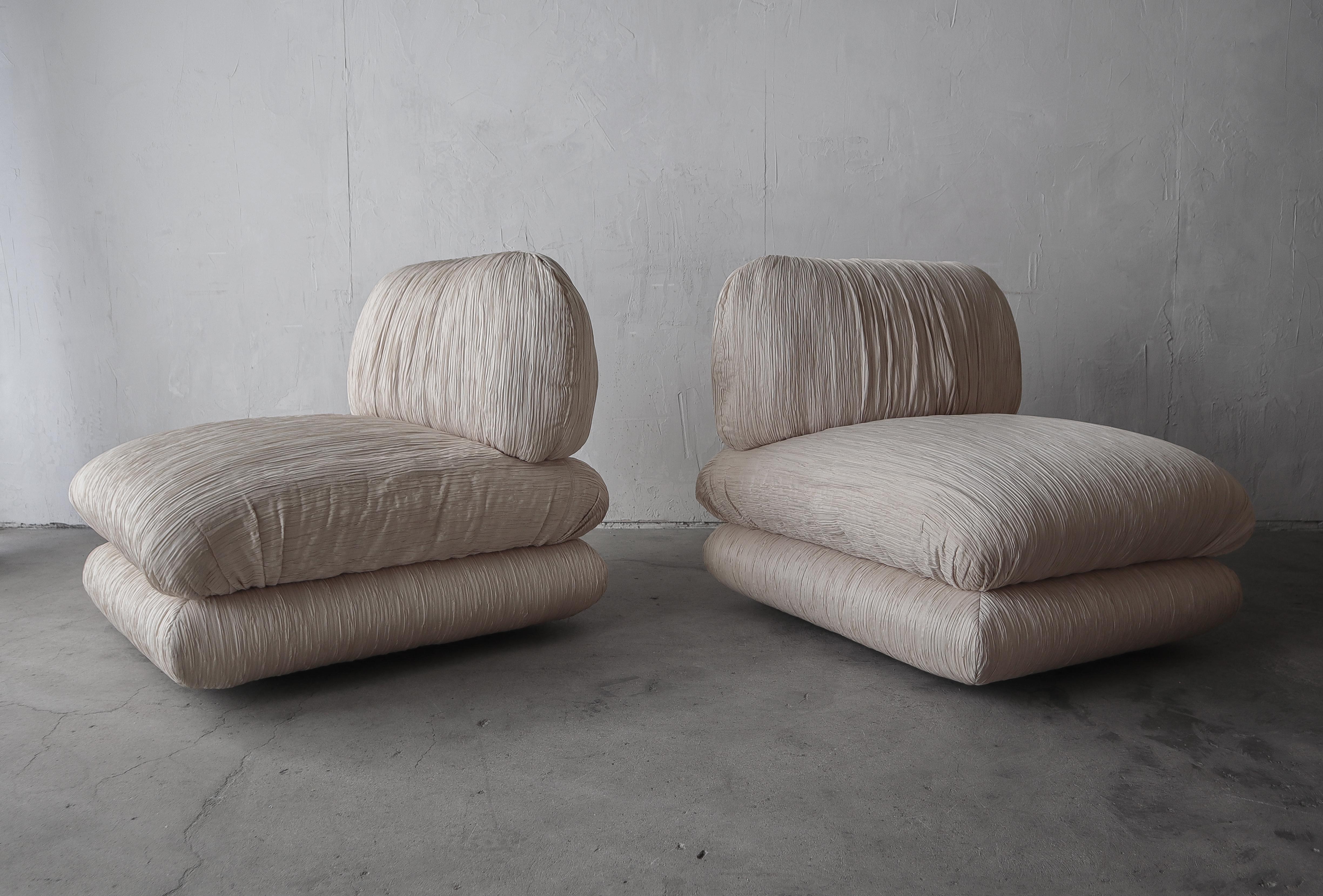 Post Modern Slipper Chairs by Steve Chase for Weiman In Good Condition In Las Vegas, NV