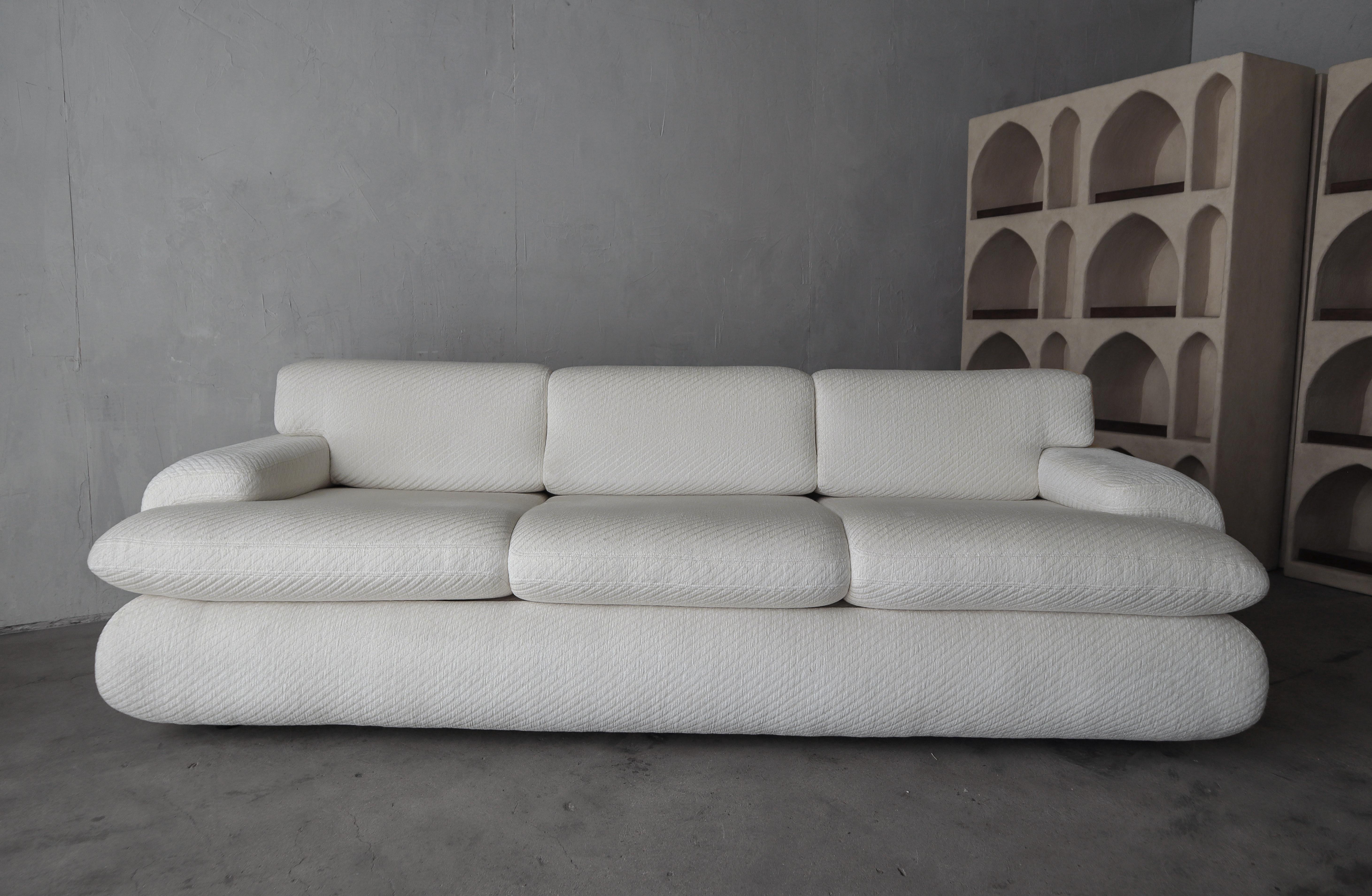 Rare and ultra coveted Preview sofa.  The details, add so much interest and design flair.  This collection has real designer feels.

**We have this sofa as well as a 2 seat sofa and single chair available.

The sofa is all original.  It is in