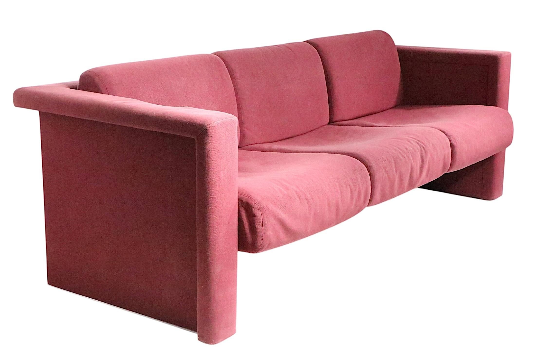 Post Modern Sofa von Robert und Trix Haussmann für Knoll  1980's im Angebot 10