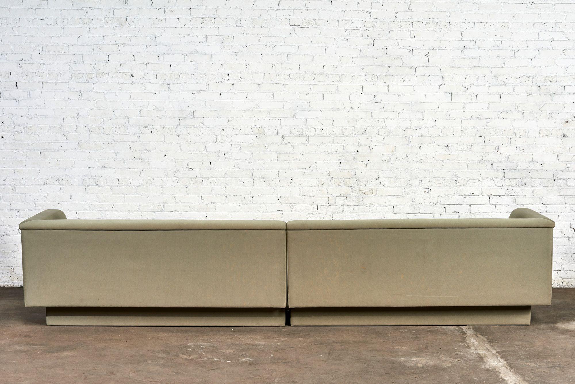 Late 20th Century Post Modern Sofa with Plinth Base, 1980