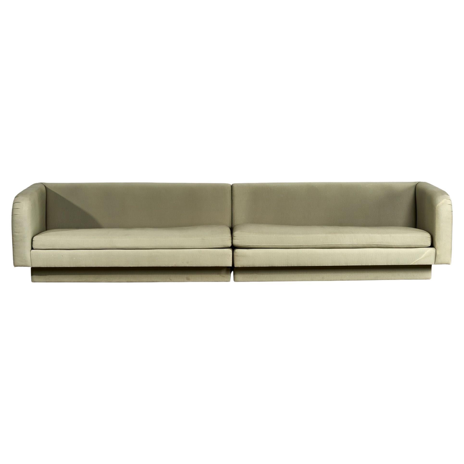Post Modern Sofa with Plinth Base, 1980