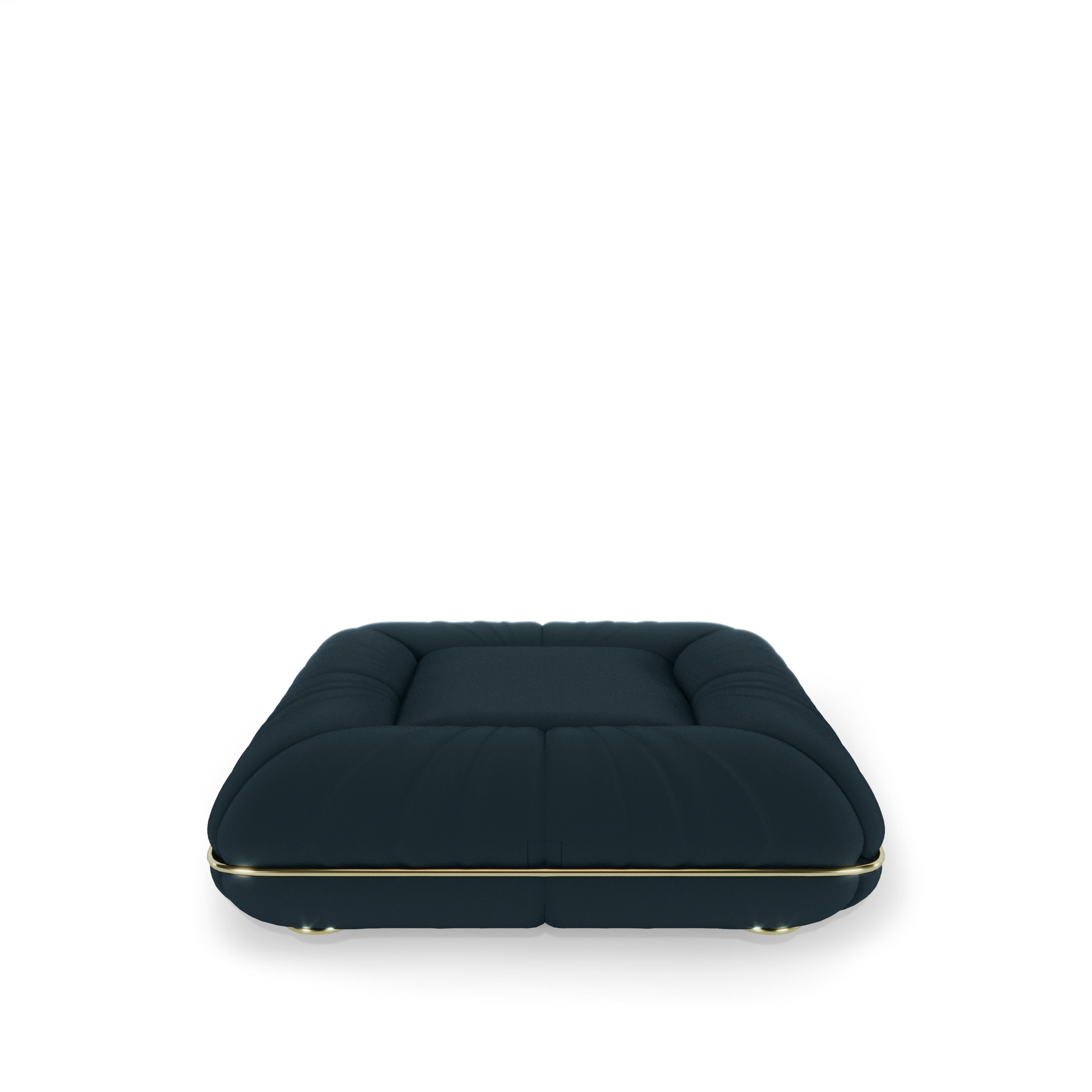 Brass Post-Modern Soft Upholstered Xenon U-Shape Lounge Sofa by Draga & Aurel For Sale
