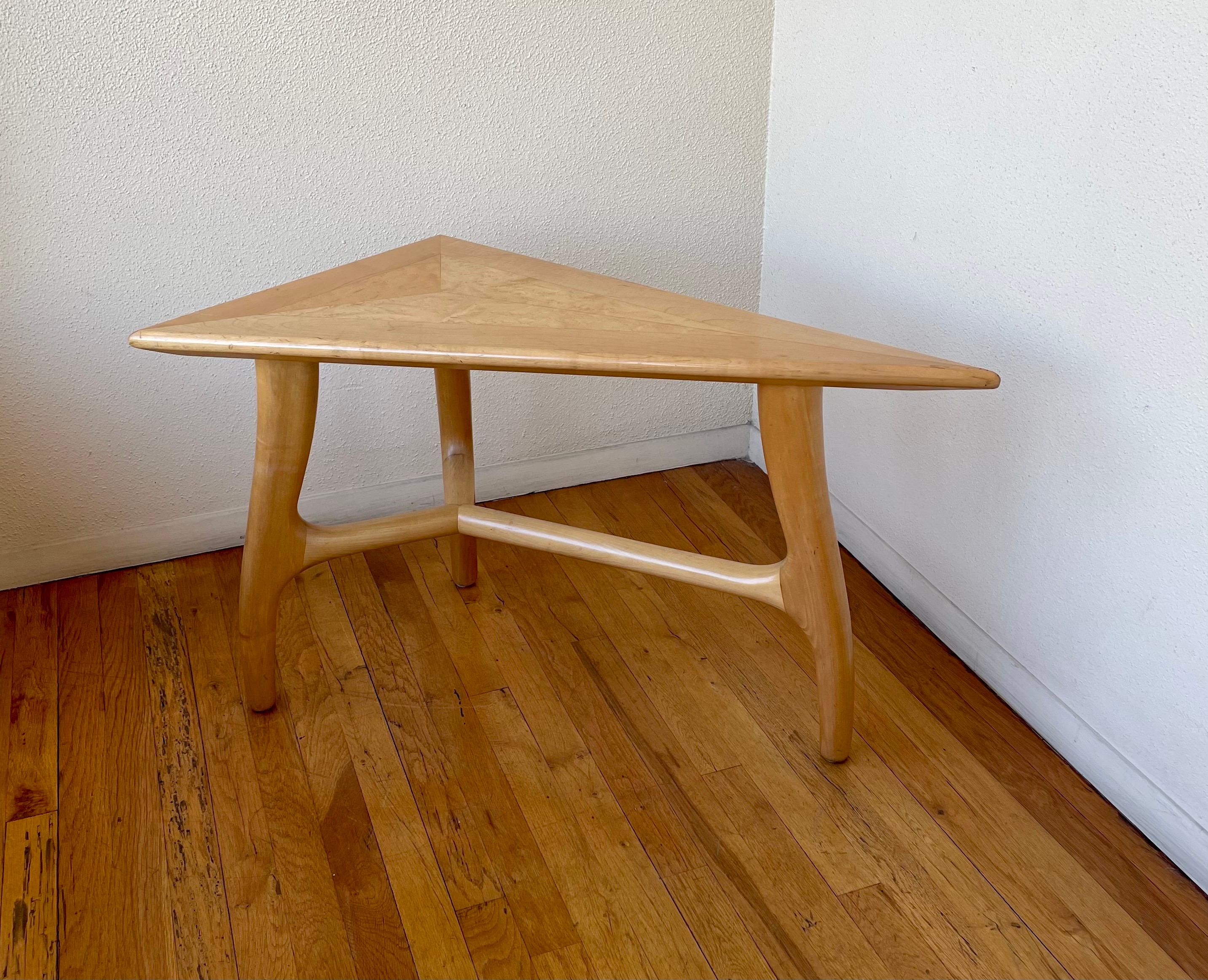 Post-Modern Post Modern Solid Maple Freeform Occasional Table Signed by David Frisk For Sale