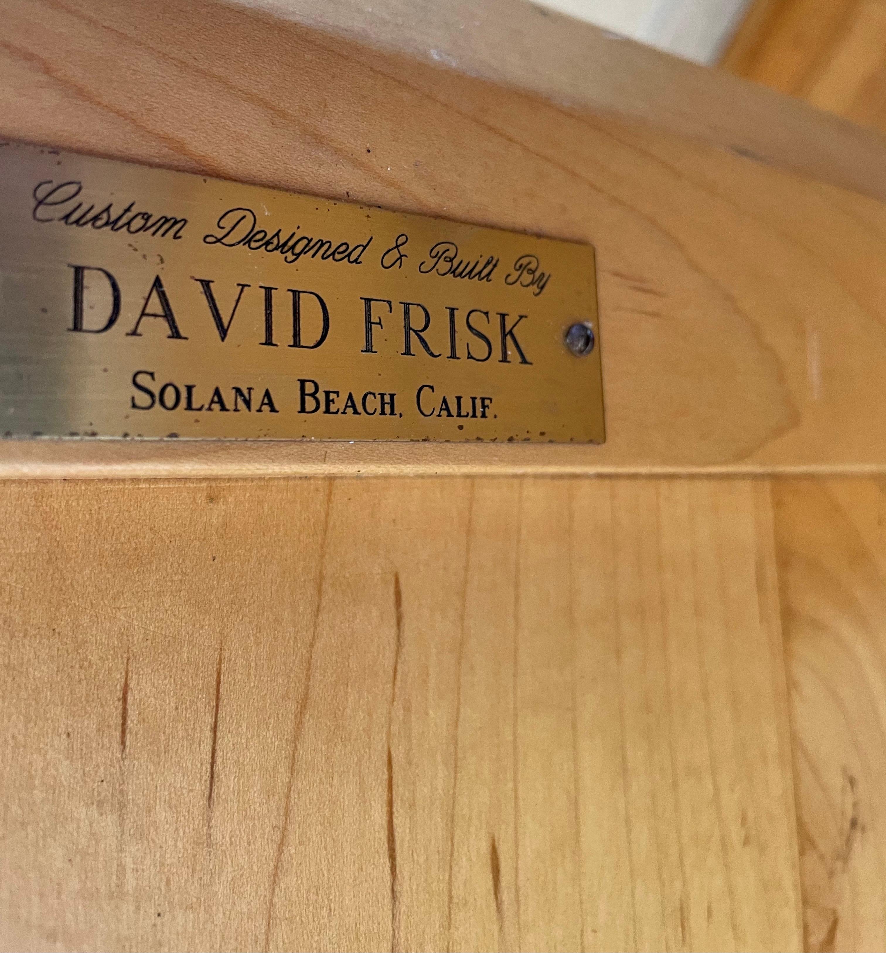 Post Modern Solid Maple Freeform Occasional Table Signed by David Frisk In Good Condition For Sale In San Diego, CA