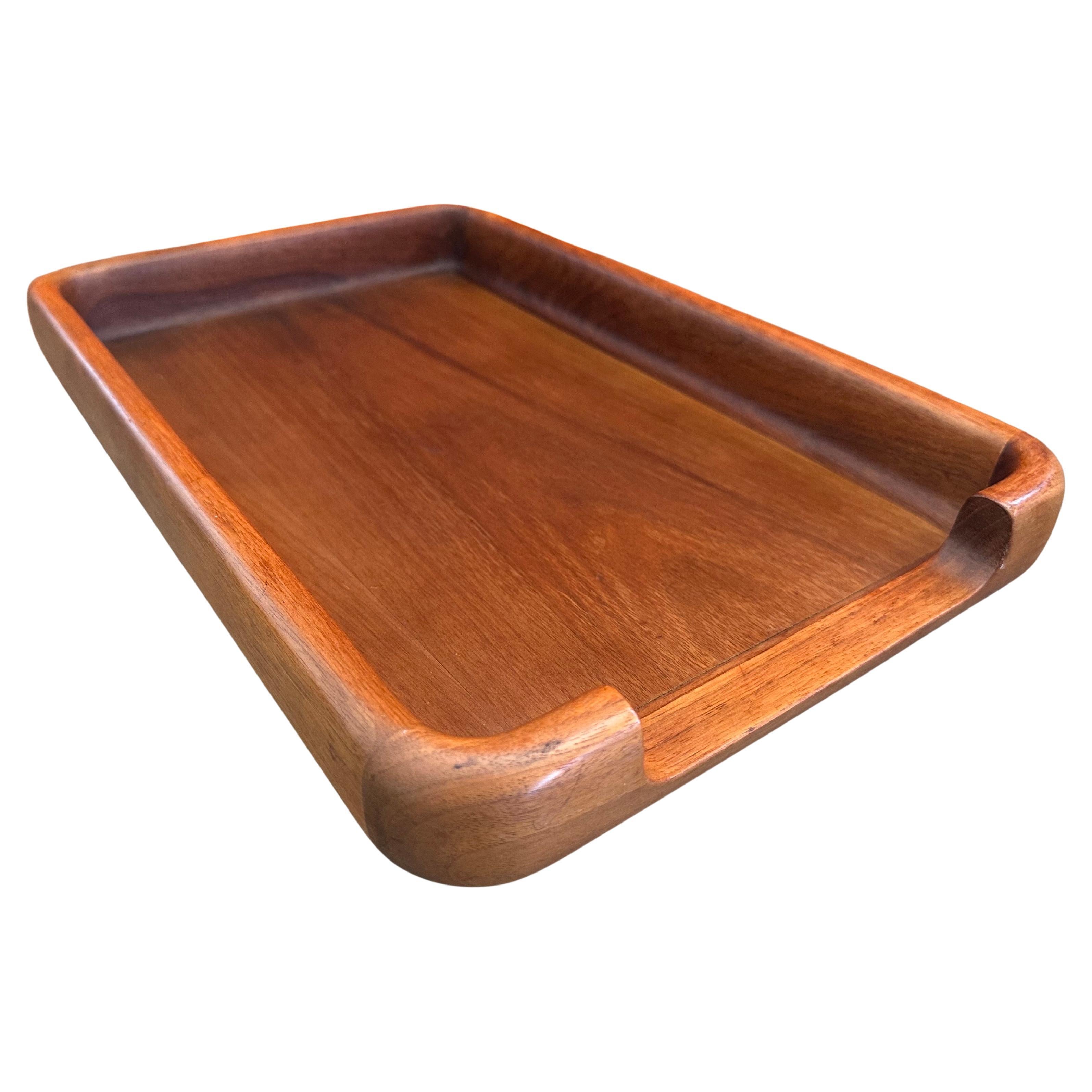 Plateau de bureau post-moderne en teck massif de style danois Série "6500" par Eldon en vente
