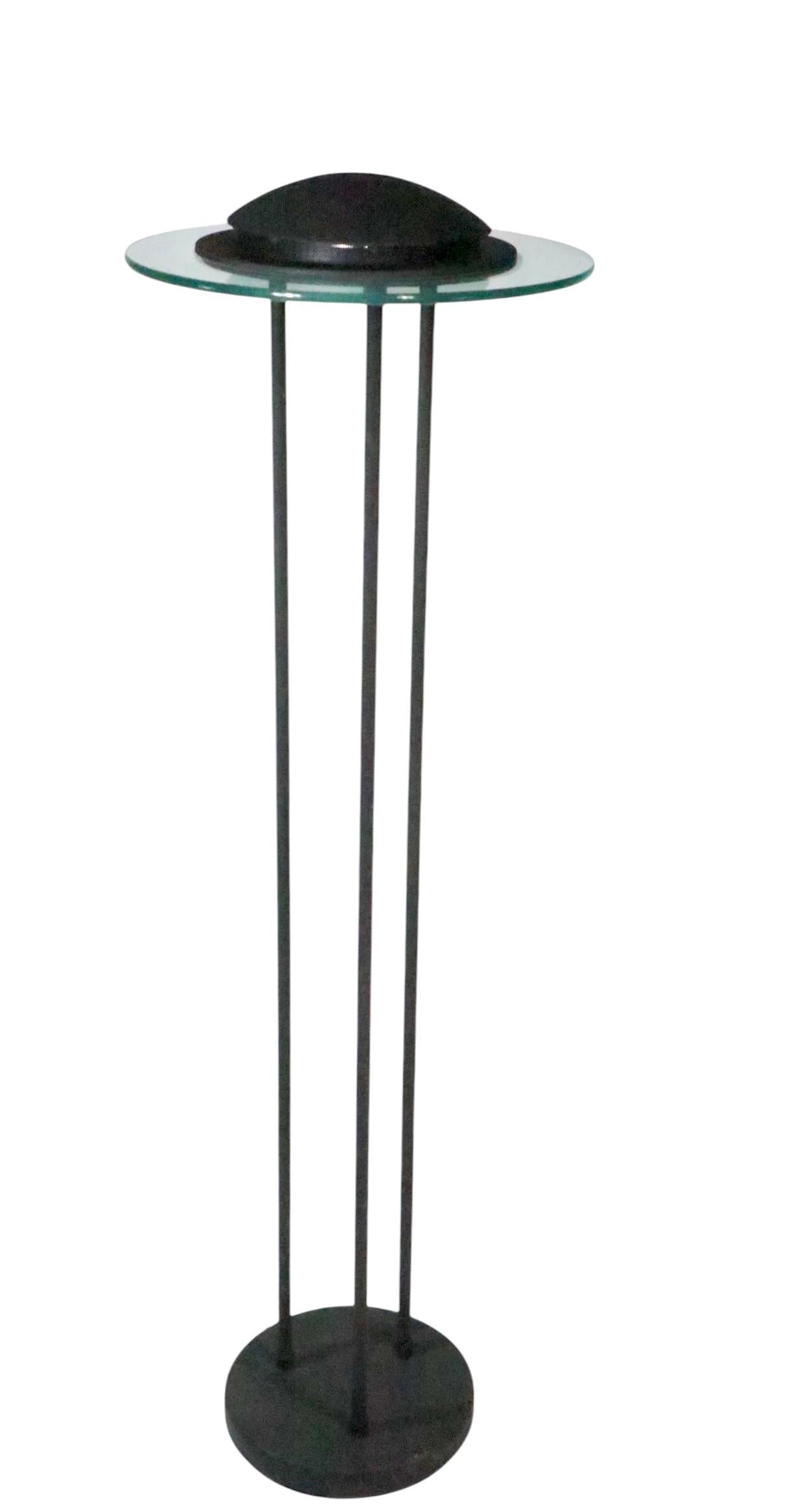 Post Modern Sonneman for Boxland Holland Saucer Floor Lamp c. 1980's For Sale 6