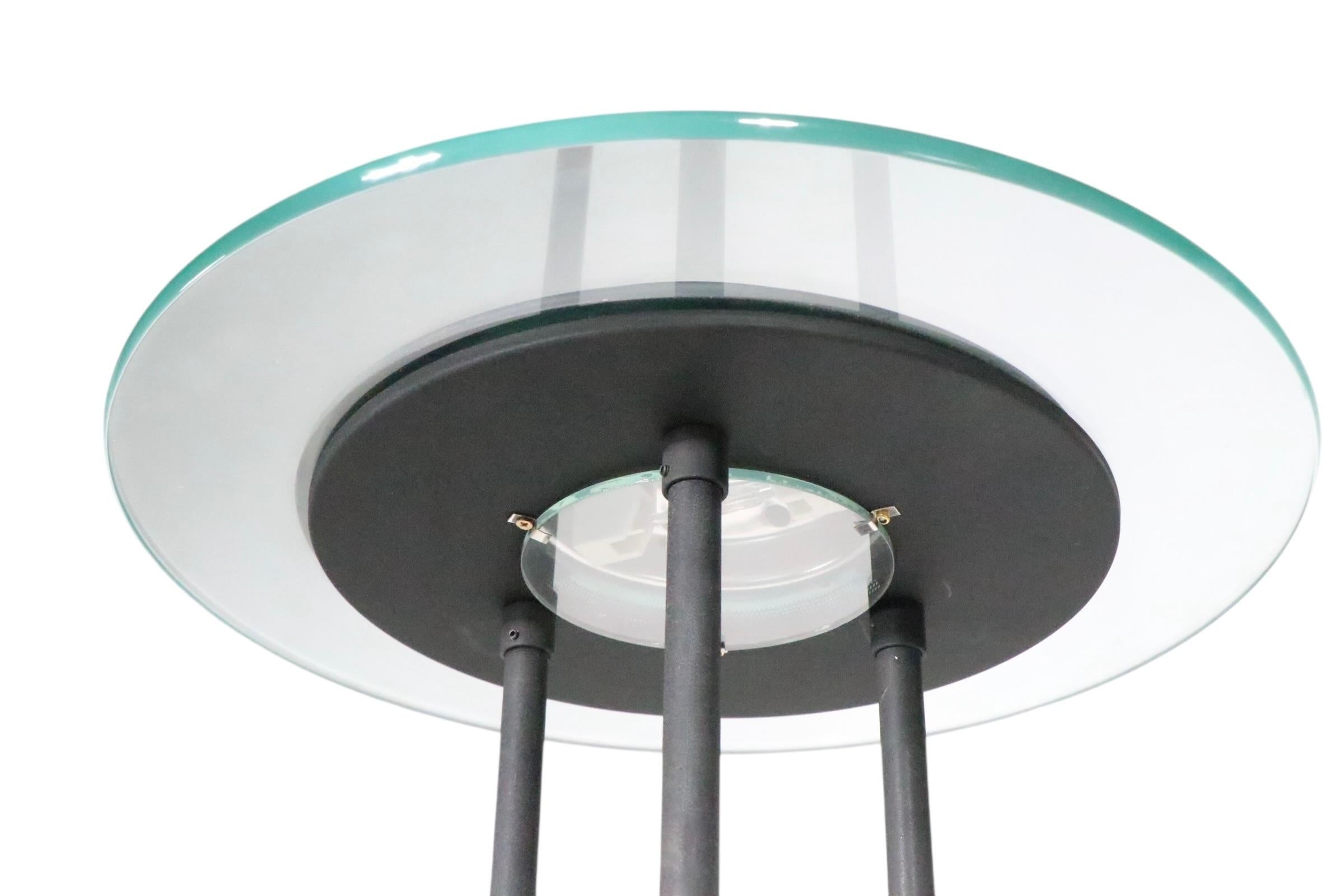 Post Modern Sonneman for Boxland Holland Saucer Floor Lamp c. 1980's For Sale 7