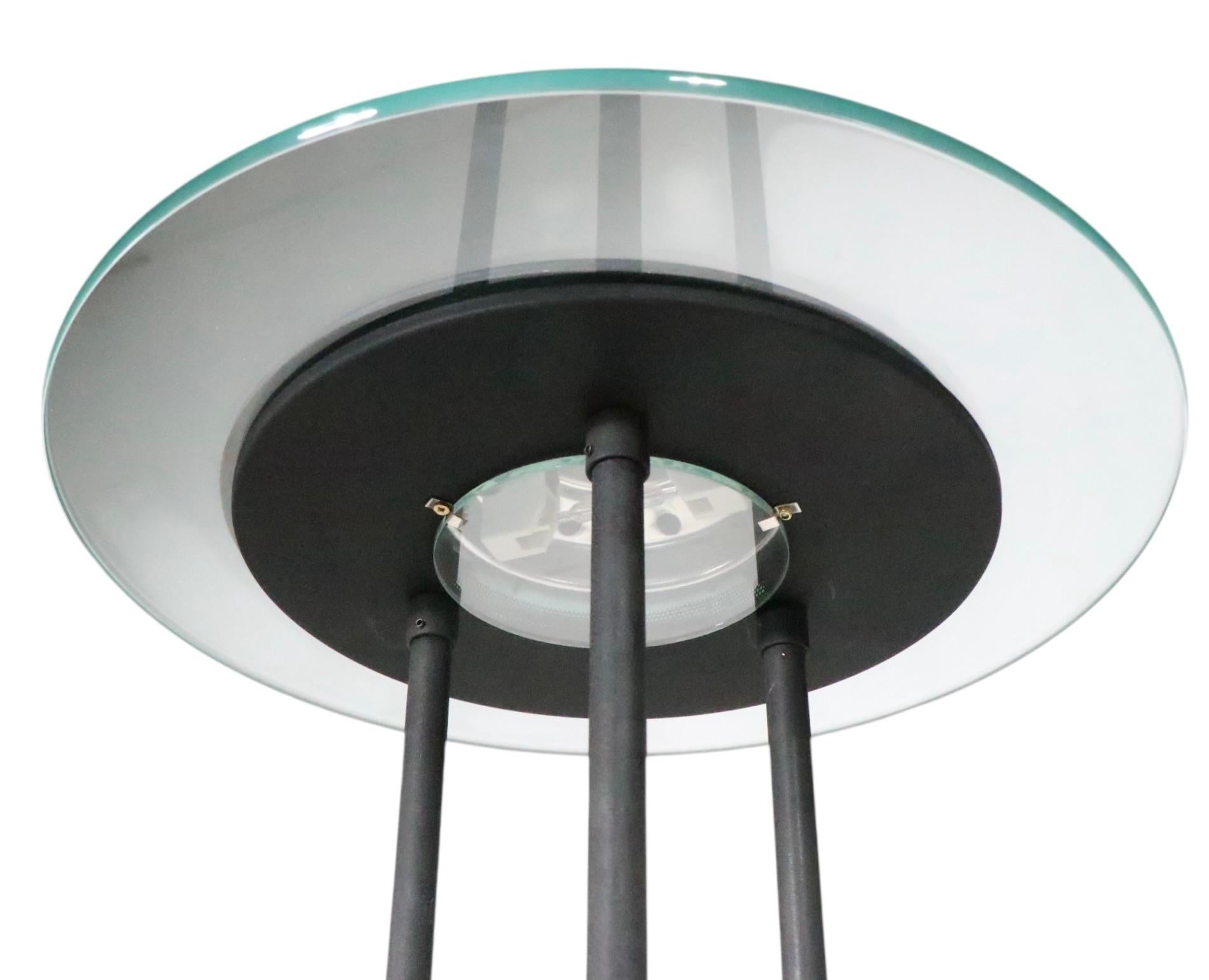 Post-Modern Post Modern Sonneman for Boxland Holland Saucer Floor Lamp c. 1980's For Sale