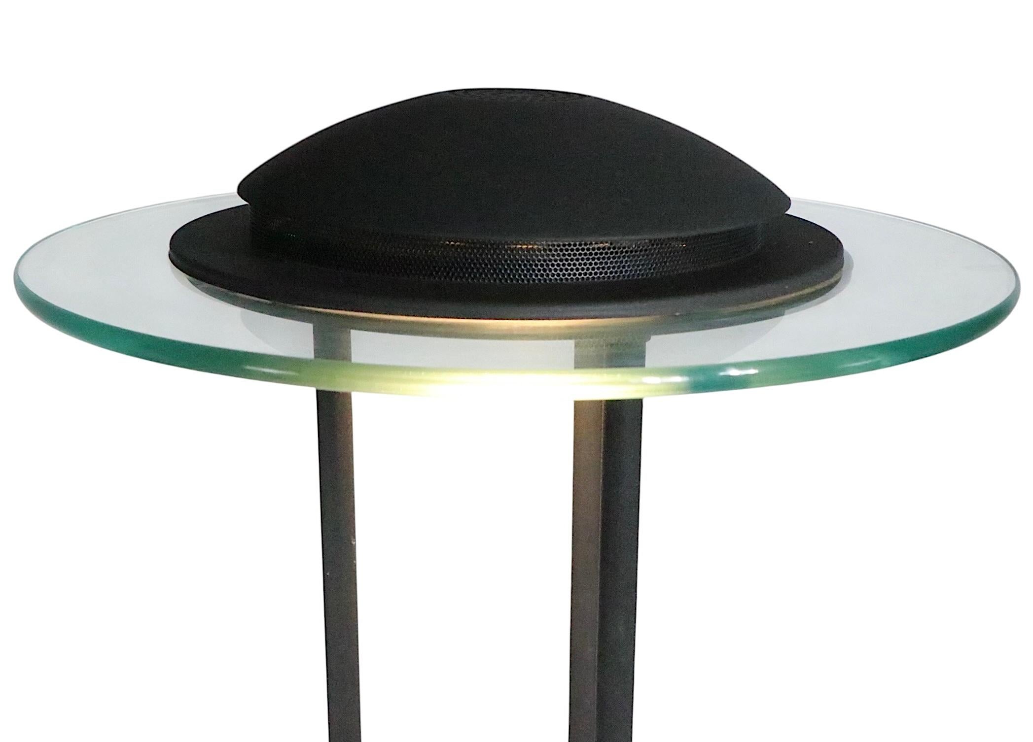 Post Modern Sonneman for Boxland Holland Saucer Floor Lamp c. 1980's In Good Condition For Sale In New York, NY