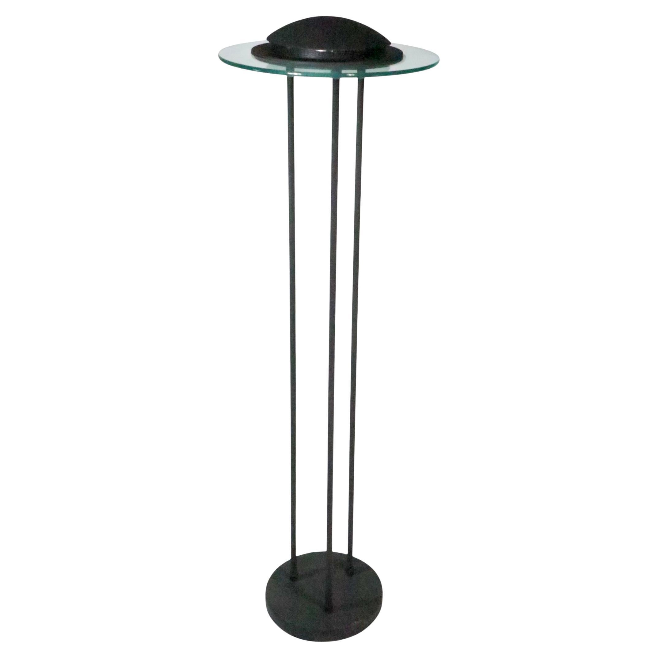 Post Modern Sonneman for Boxland Holland Saucer Floor Lamp c. 1980's