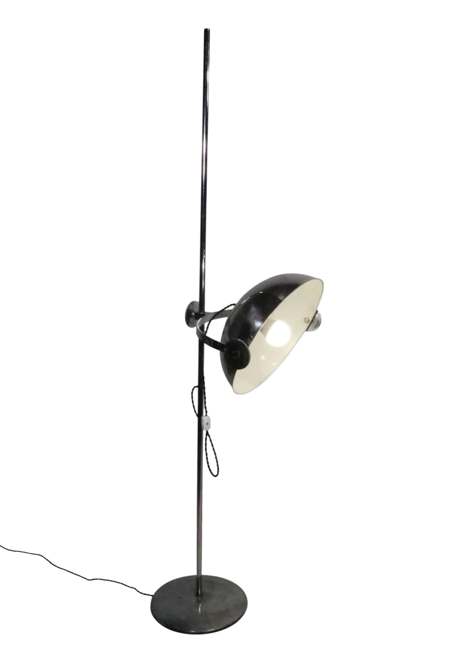 Post Modern Space Age Adjustable Chrome Floor Lamp c. 1960/70's For Sale 14
