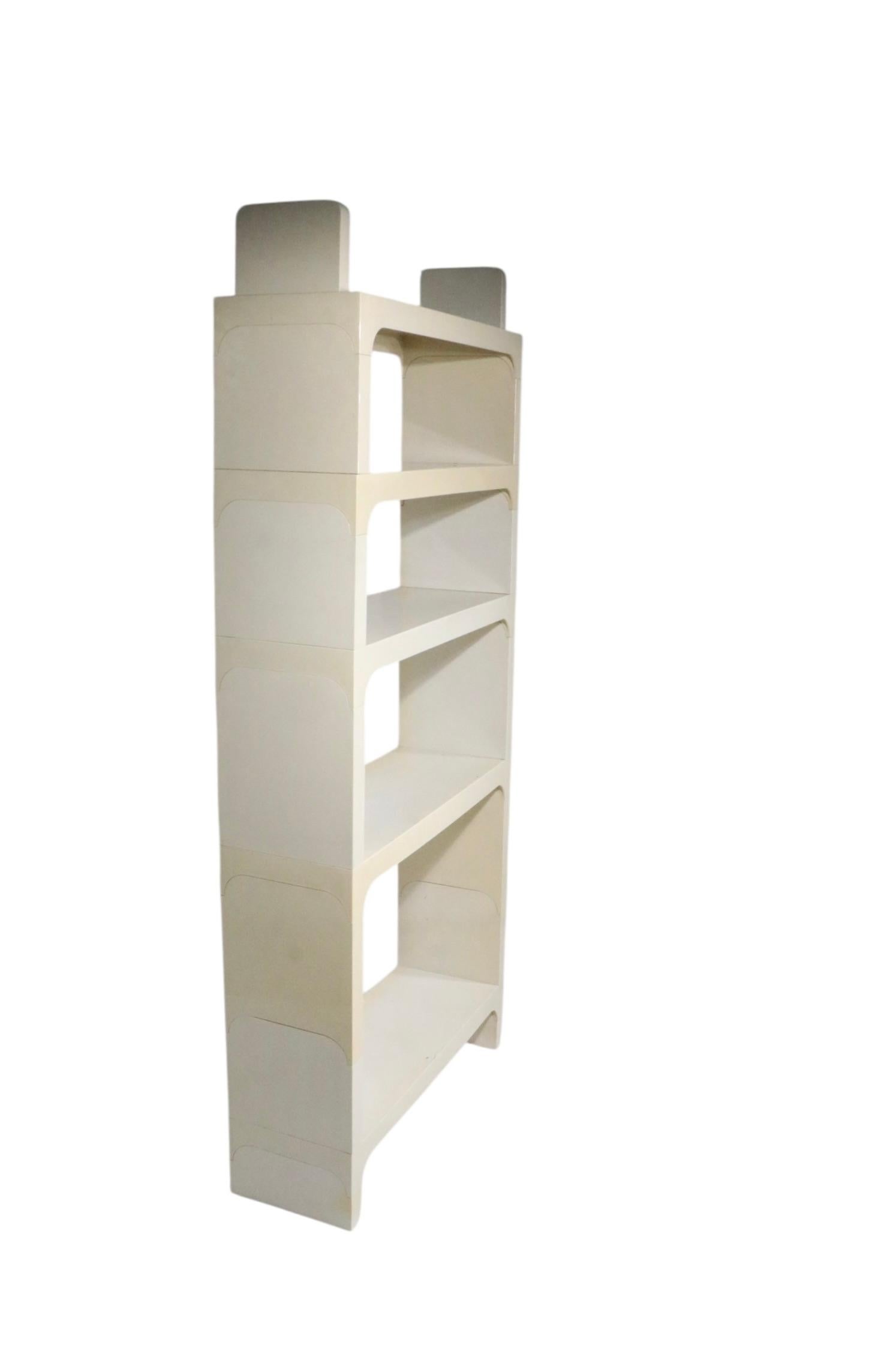 XX secolo Post Modern Space Age Plastic Shelves by Olaf Von Bohr for Kartell c. 1970's in vendita