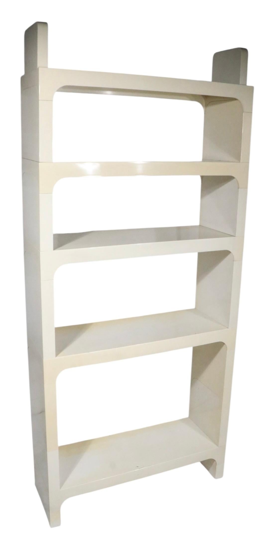 Post Modern Space Age Plastic Shelves by Olaf Von Bohr for Kartell c. 1970's in vendita 1