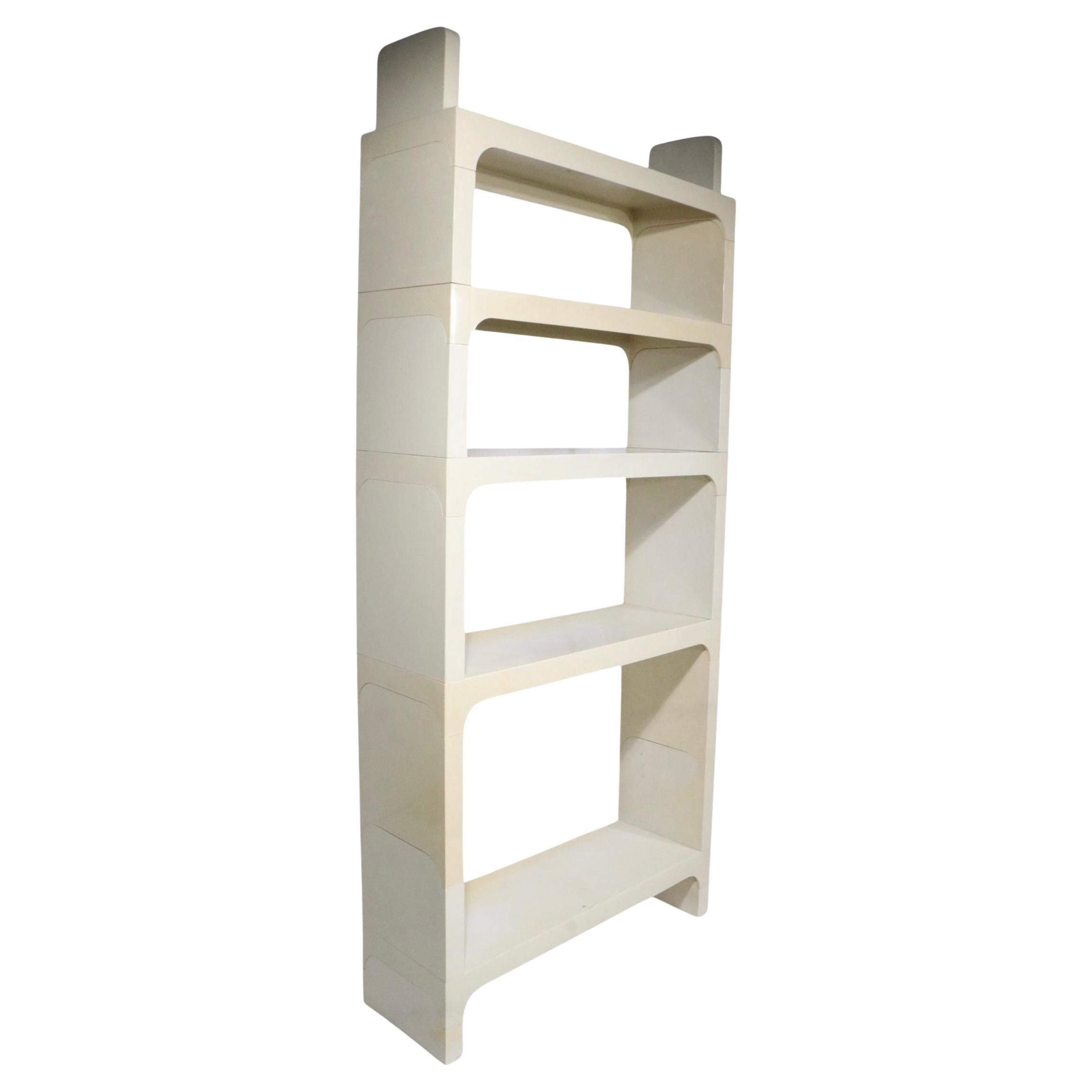 Post Modern Space Age Plastic Shelves by Olaf Von Bohr for Kartell c. 1970's in vendita