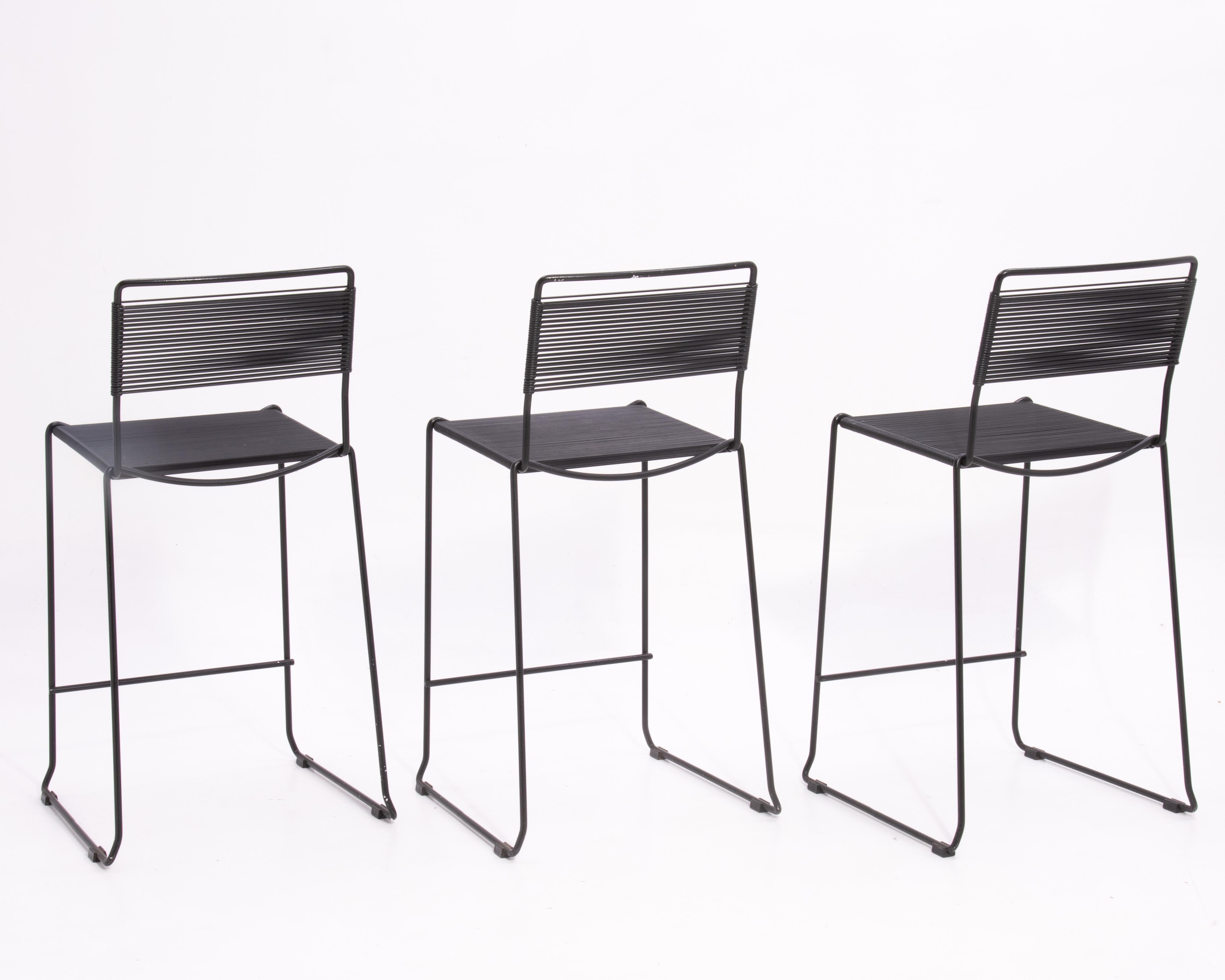 Post Modern Spaghetti Bar Stool Giandomenico Belotti Alias Fly Line 1980s In Good Condition For Sale In Forest Grove, PA