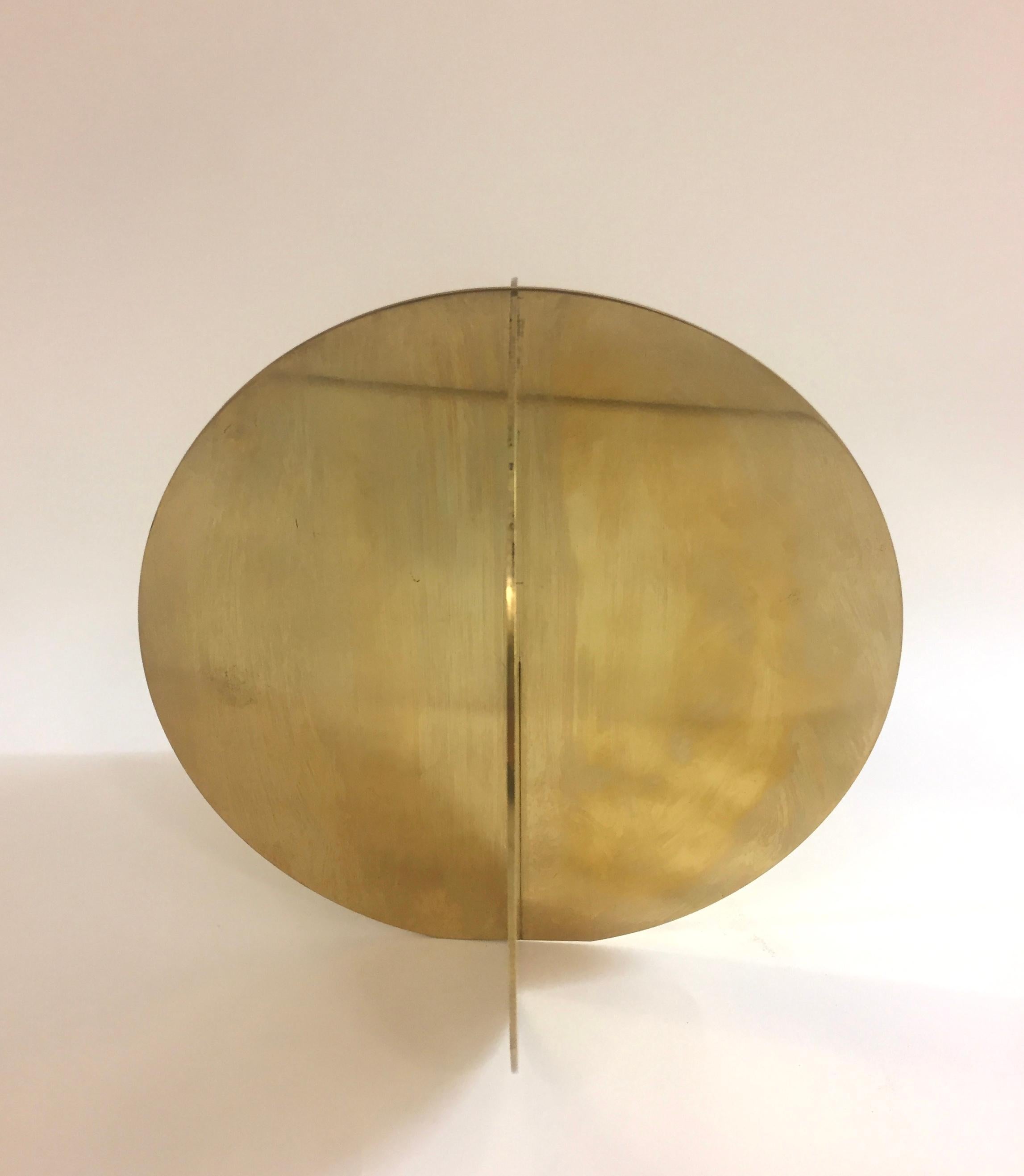 Contemporary Post-Modern Spanish Brass Sculpture, XXI Century For Sale