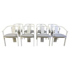 Post modern spanish dining chairs, set of 8 - 1980s