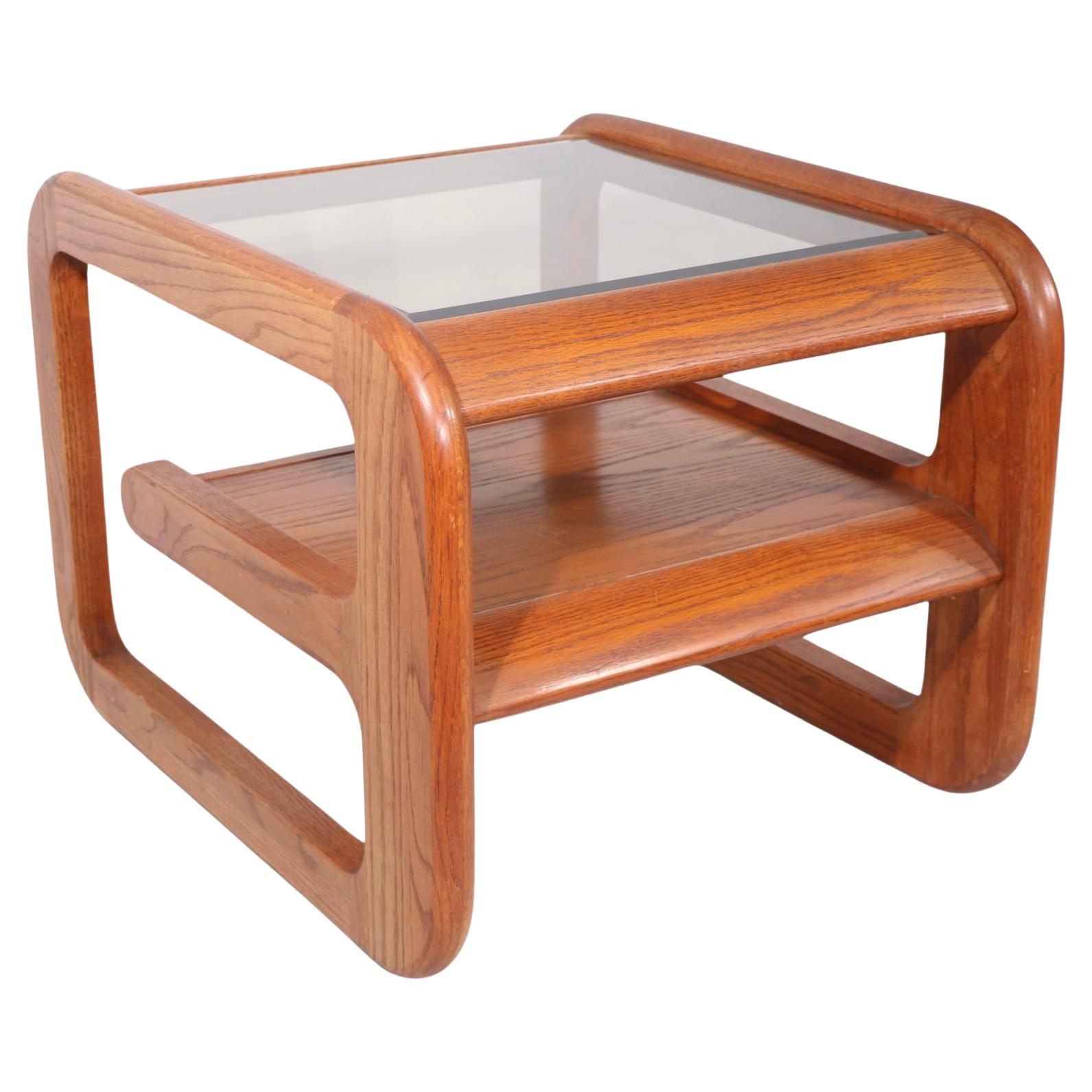 Post Modern Square Mersman End Table designed by Lou Hodges for Mersman c. 1970s For Sale