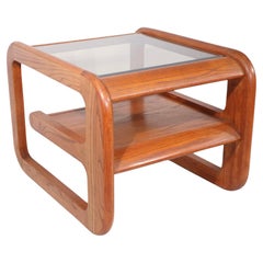 Post Modern Square Mersman End Table designed by Lou Hodges for Mersman c. 1970s