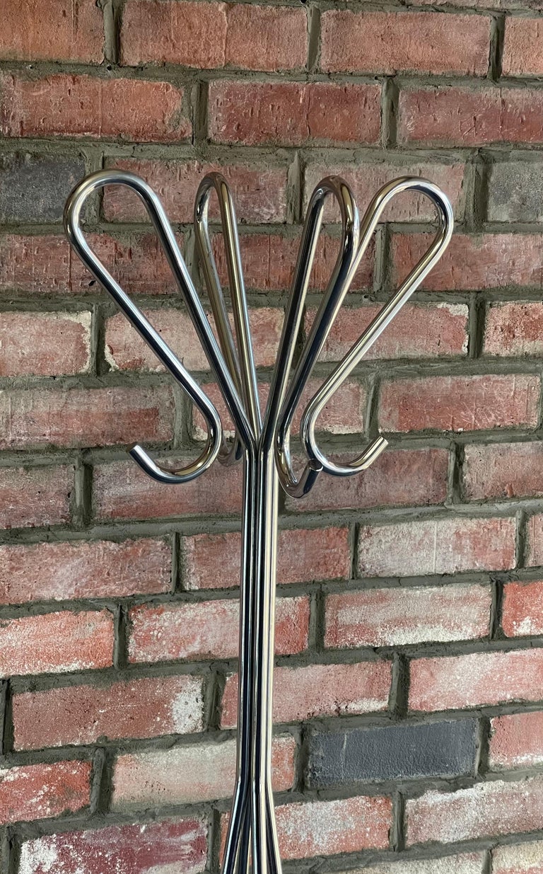 Post Modern Stainless Steel Coat Rack For Sale at 1stDibs