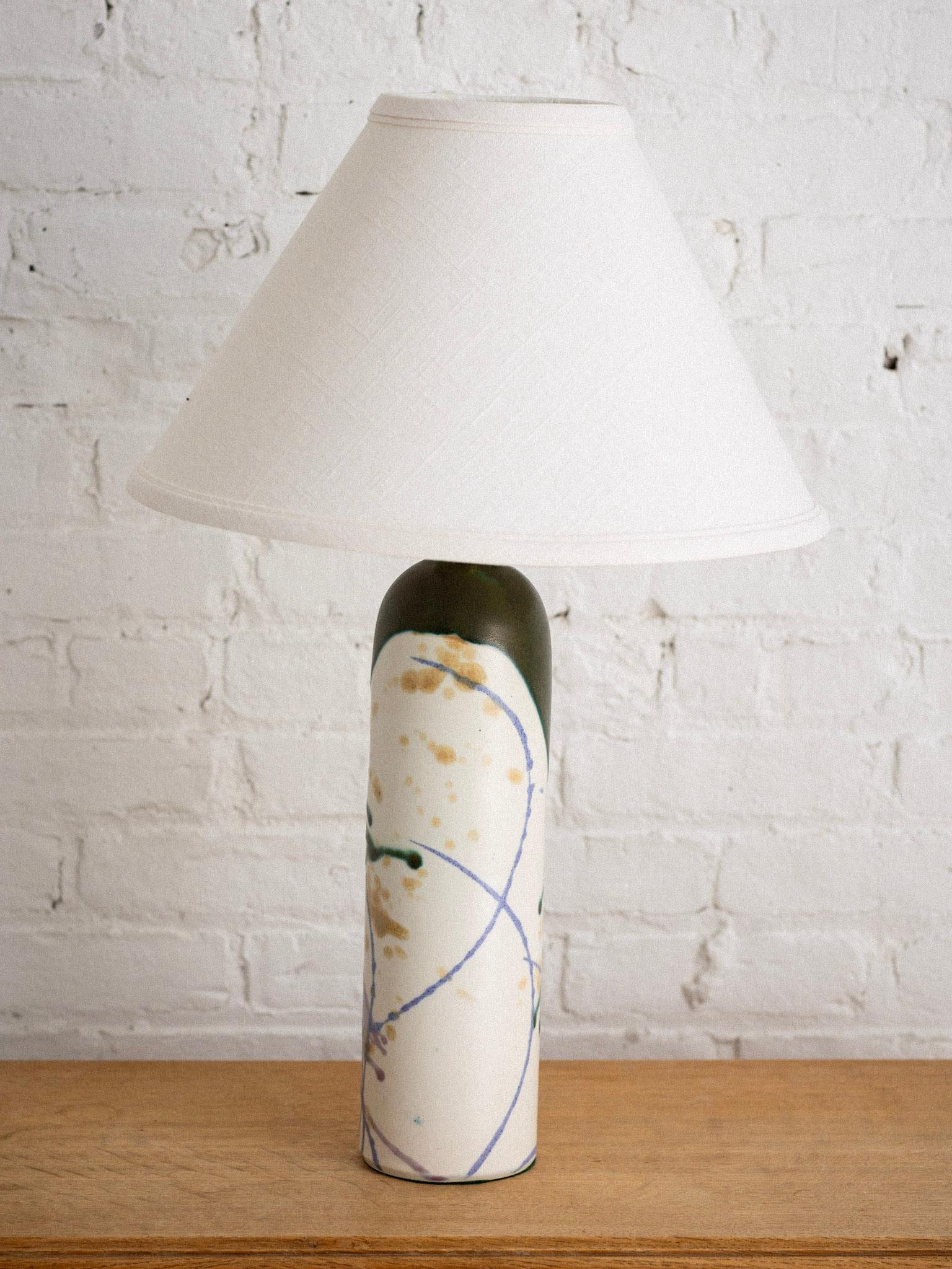 Post-Modern Post Modern Studio Pottery Ceramic Lamp For Sale