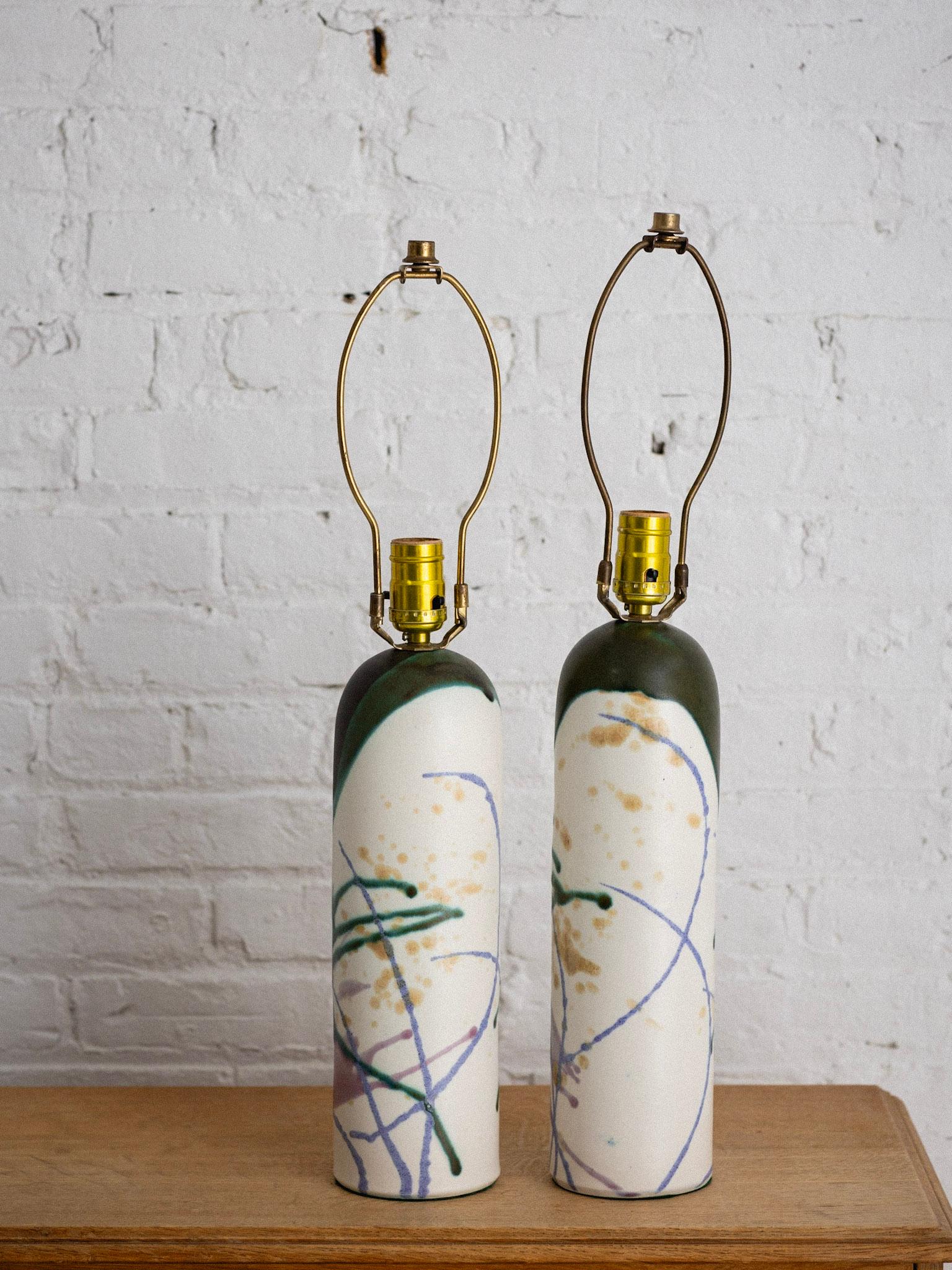 Post Modern Studio Pottery Ceramic Lamp For Sale 1