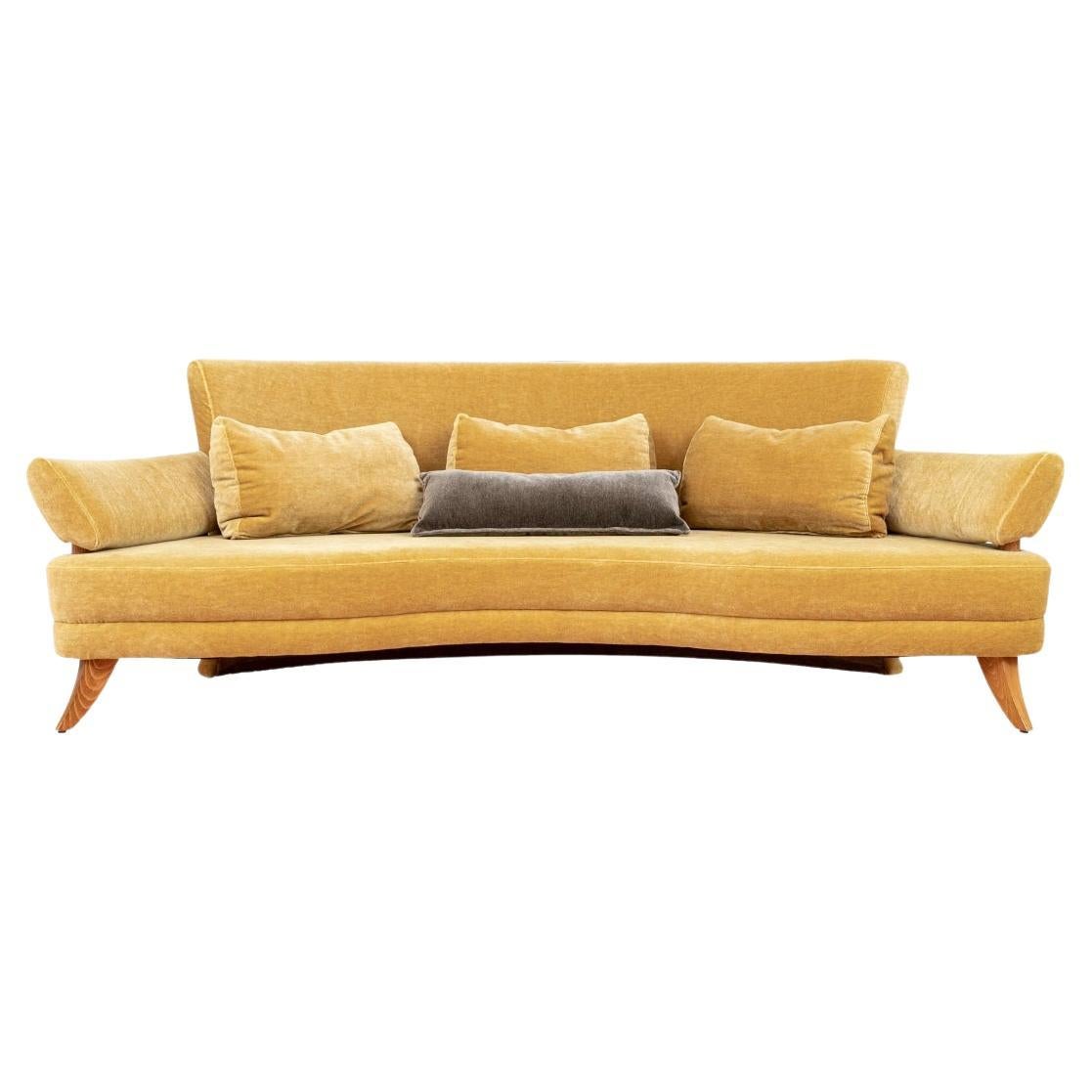 Post Modern Style Mohair Sofa 