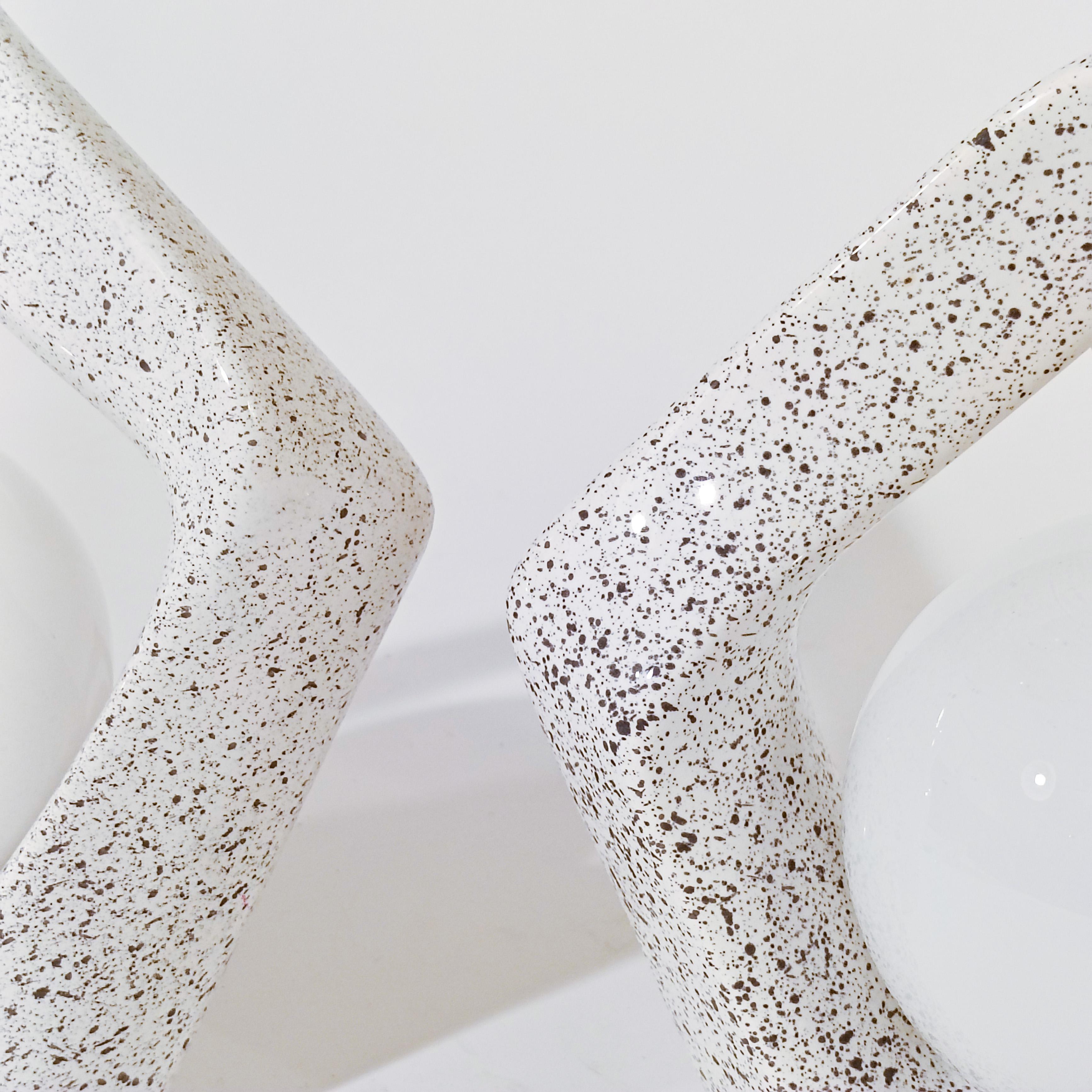 Post-Modern style. Sculptural ceramic table lamps, Spain, 1980s For Sale 3