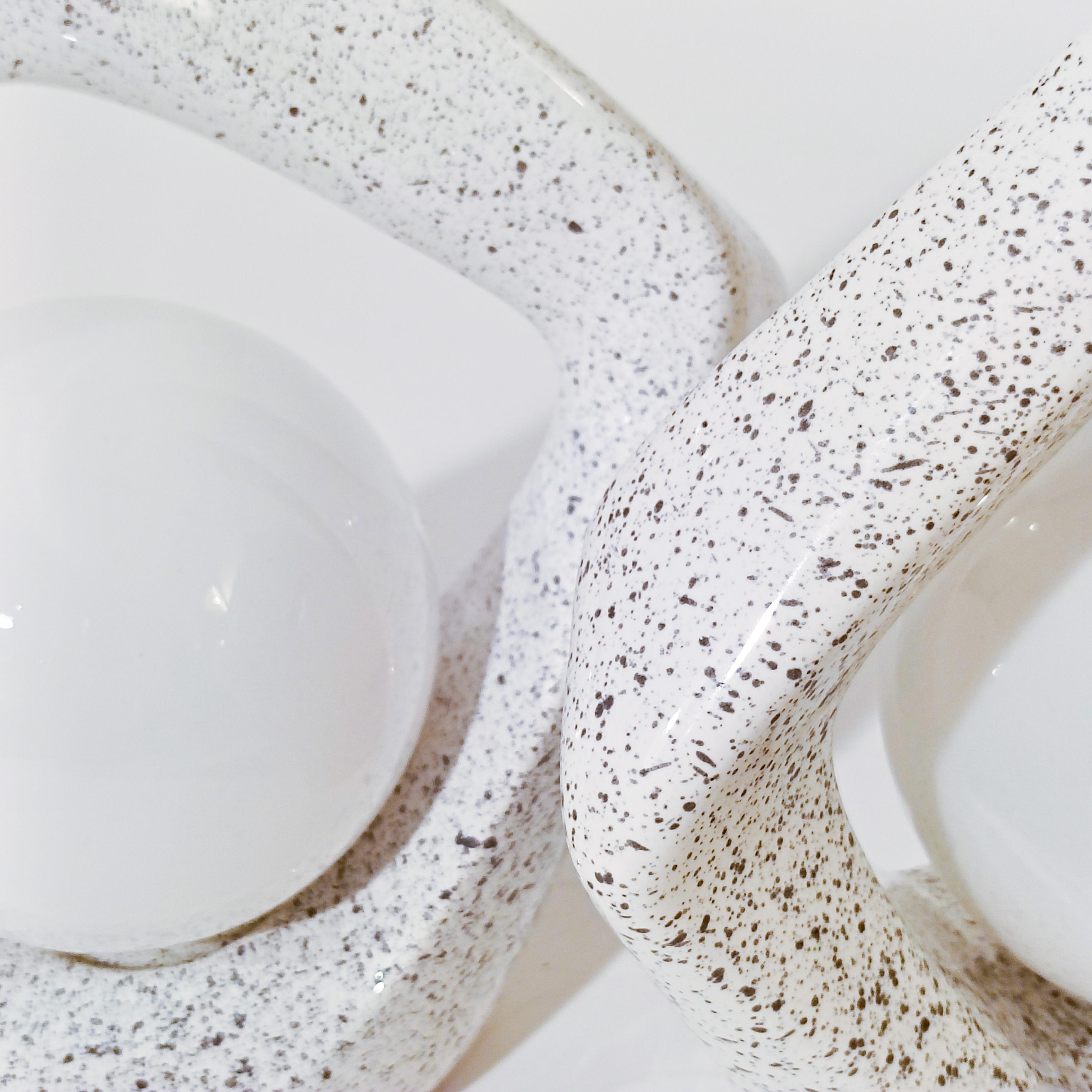 Post-Modern style. Sculptural ceramic table lamps, Spain, 1980s For Sale 4