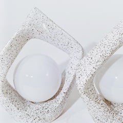 Post-Modern style. Sculptural ceramic table lamps, Spain, 1980s