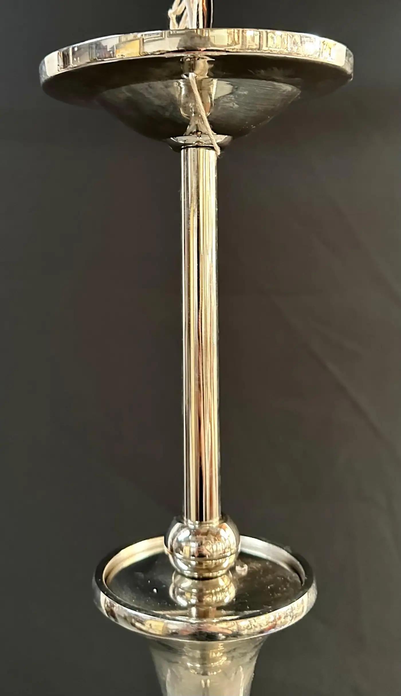 Ciondolo a cono in stile post-moderno in argento con finitura anticata, set di 3 pezzi In condizioni buone in vendita a Plainview, NY