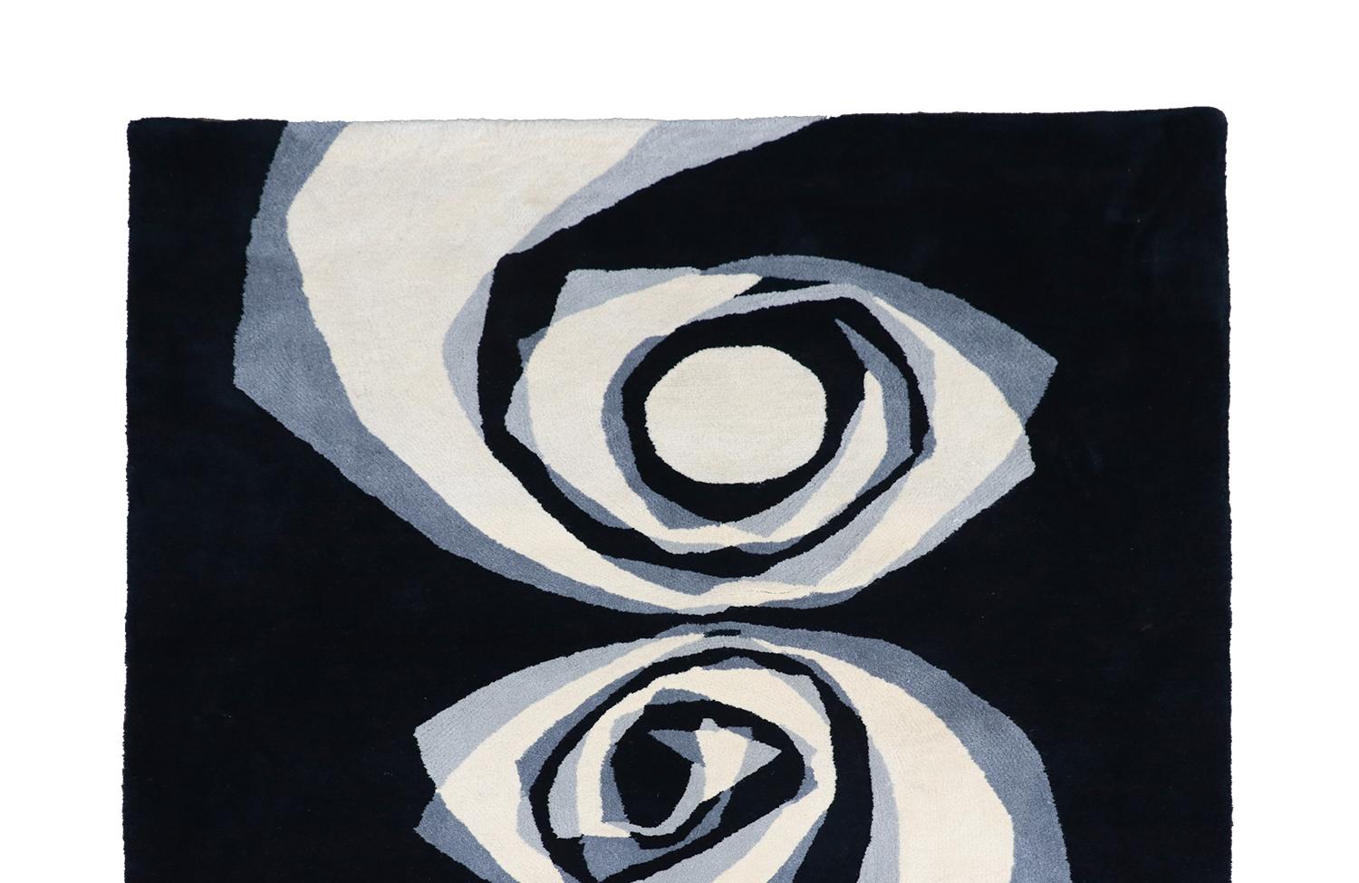 Tapiz Abstracto de Lana Post Moderno 