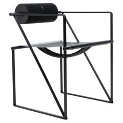 Post Modern Swiss Design Black Seconda Chair by Mario Botta for Alias, 1980s