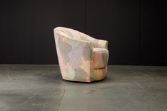 Post-Modern Swivel Club Chair by Gina Berschneider, circa 1980s, Signed