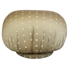 Post-Modern Swivel Pouf Ottoman Attributed To Kagan For Directional 1980s