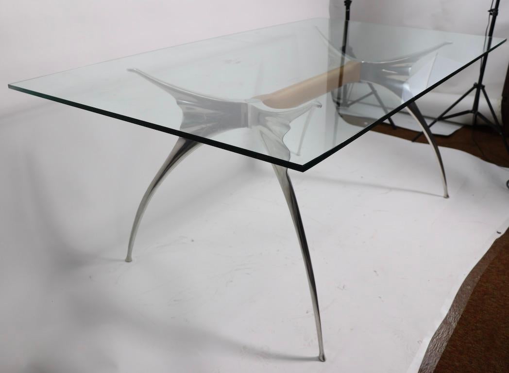 French Postmodern Table Desk Bernard Dequet for Protis, France
