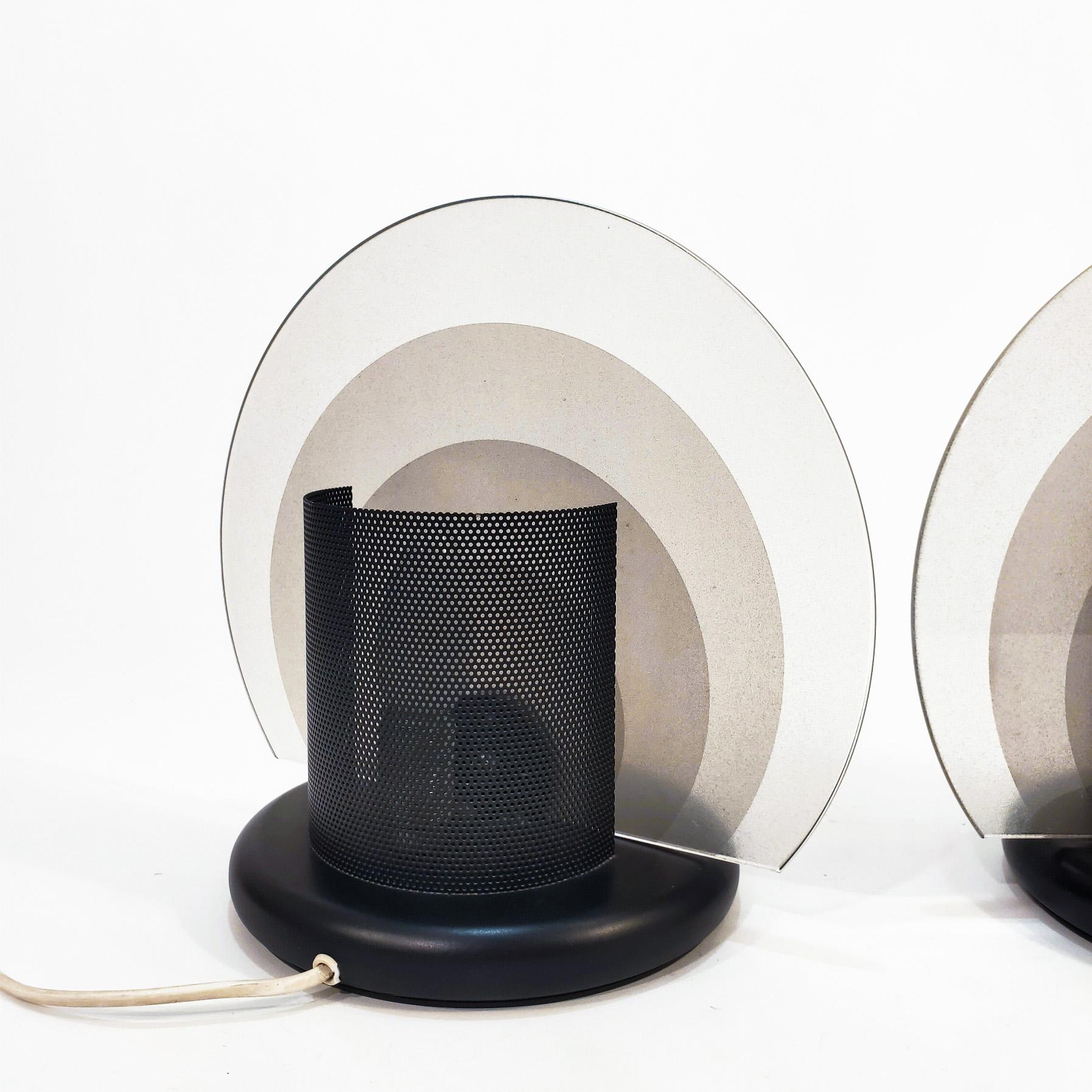 Postmoderne Post-Modern table lamps by Bruno Gecchelin for Skipper and Pollux, Italy, 1980s en vente