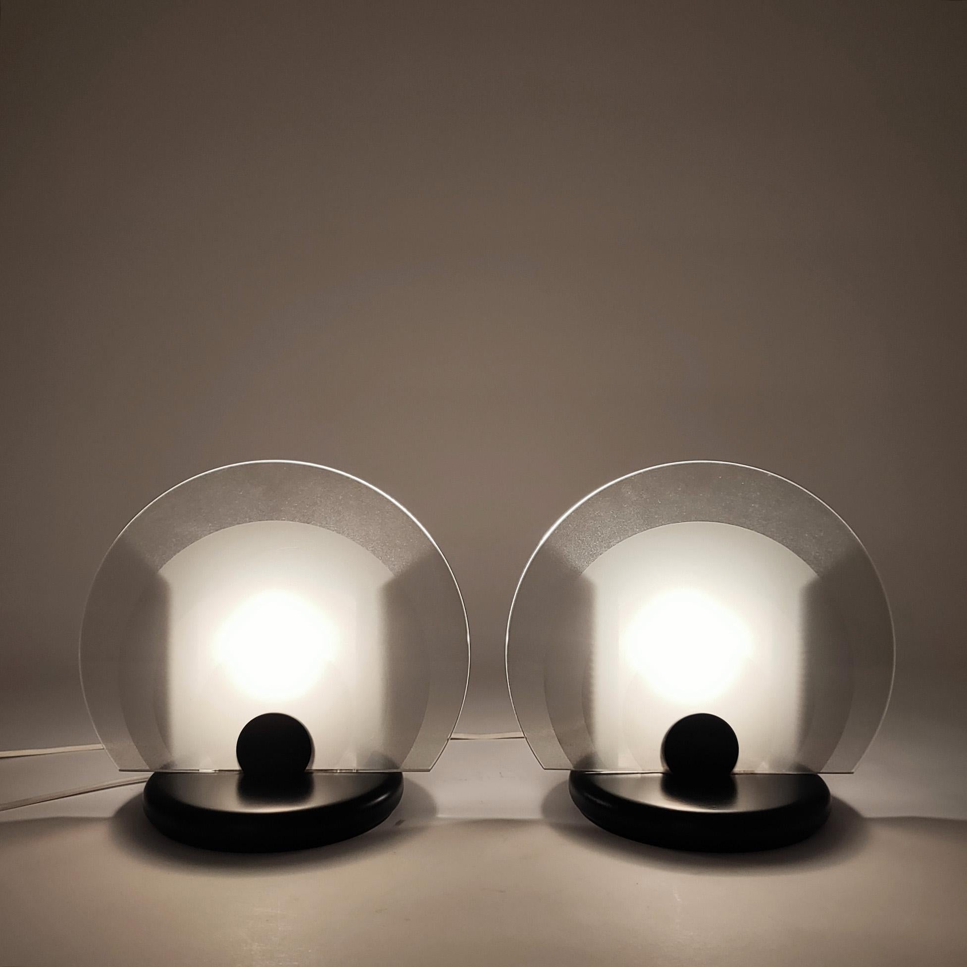 Fait main Post-Modern table lamps by Bruno Gecchelin for Skipper and Pollux, Italy, 1980s en vente