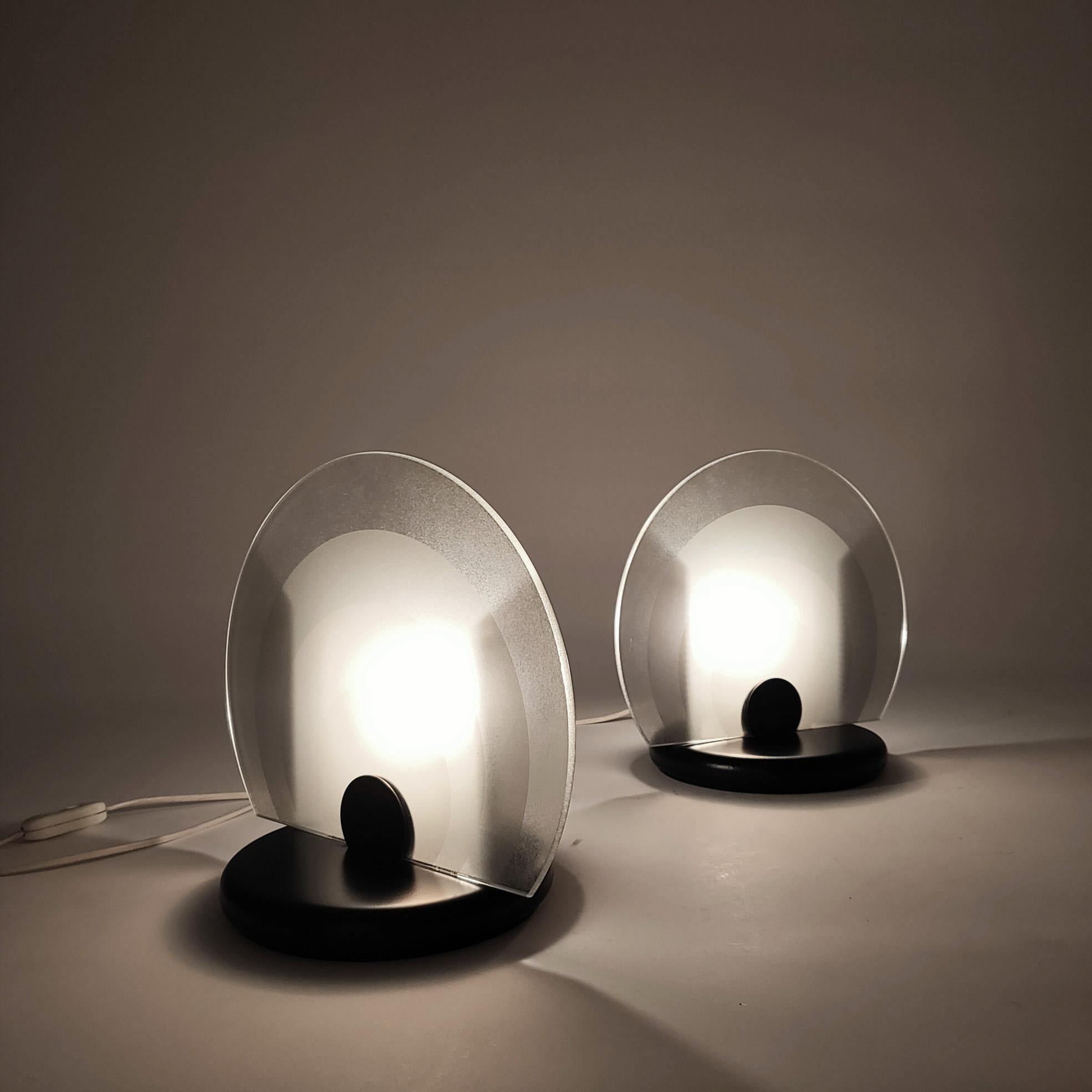 Post-Modern table lamps by Bruno Gecchelin for Skipper and Pollux, Italy, 1980s Excellent état - En vente à SANT ADRIÀ DE BESÒS, ES