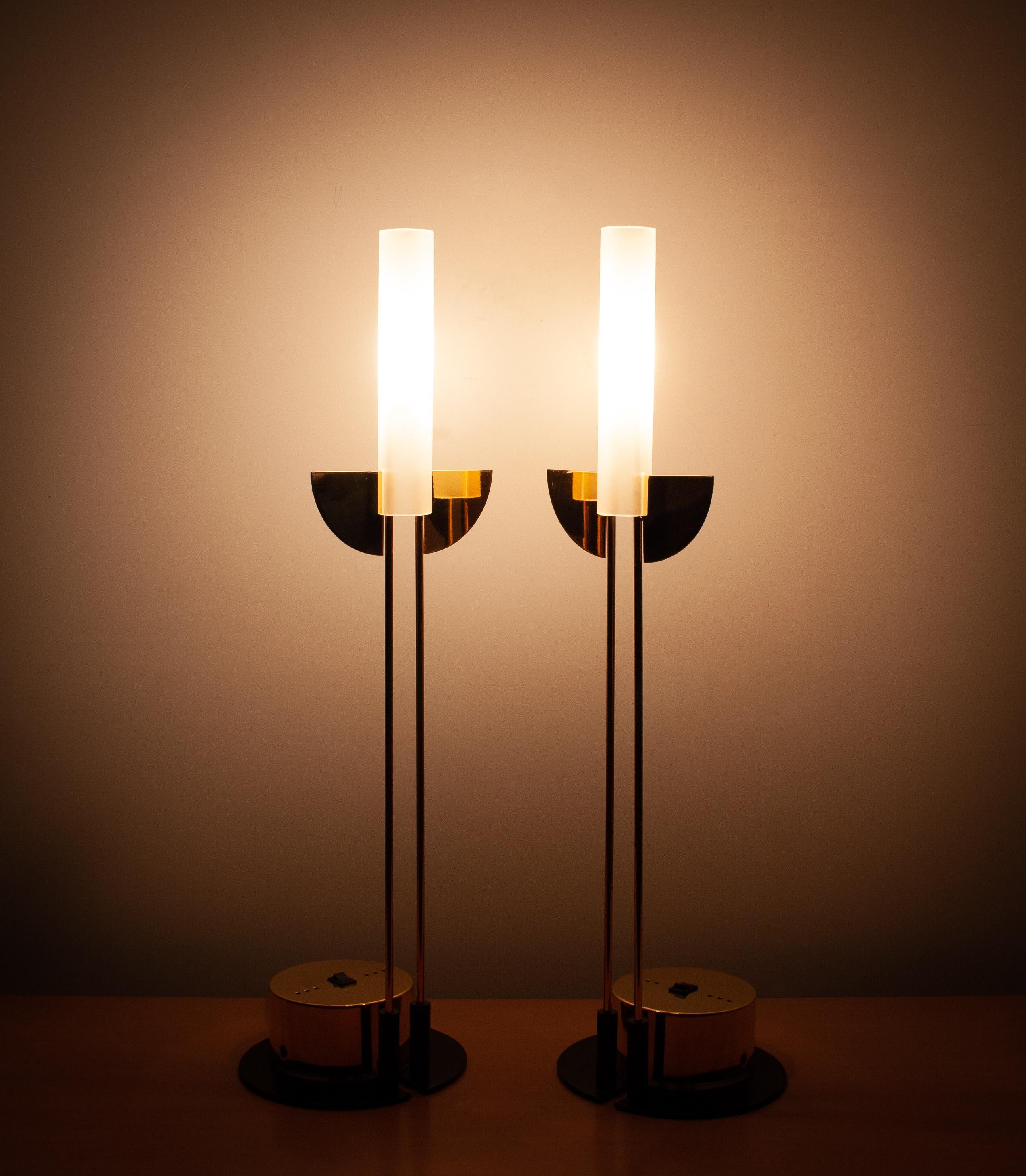 Lampes de table postmodernes Italie des années 1980 attribuées à Giorgetti en vente 2