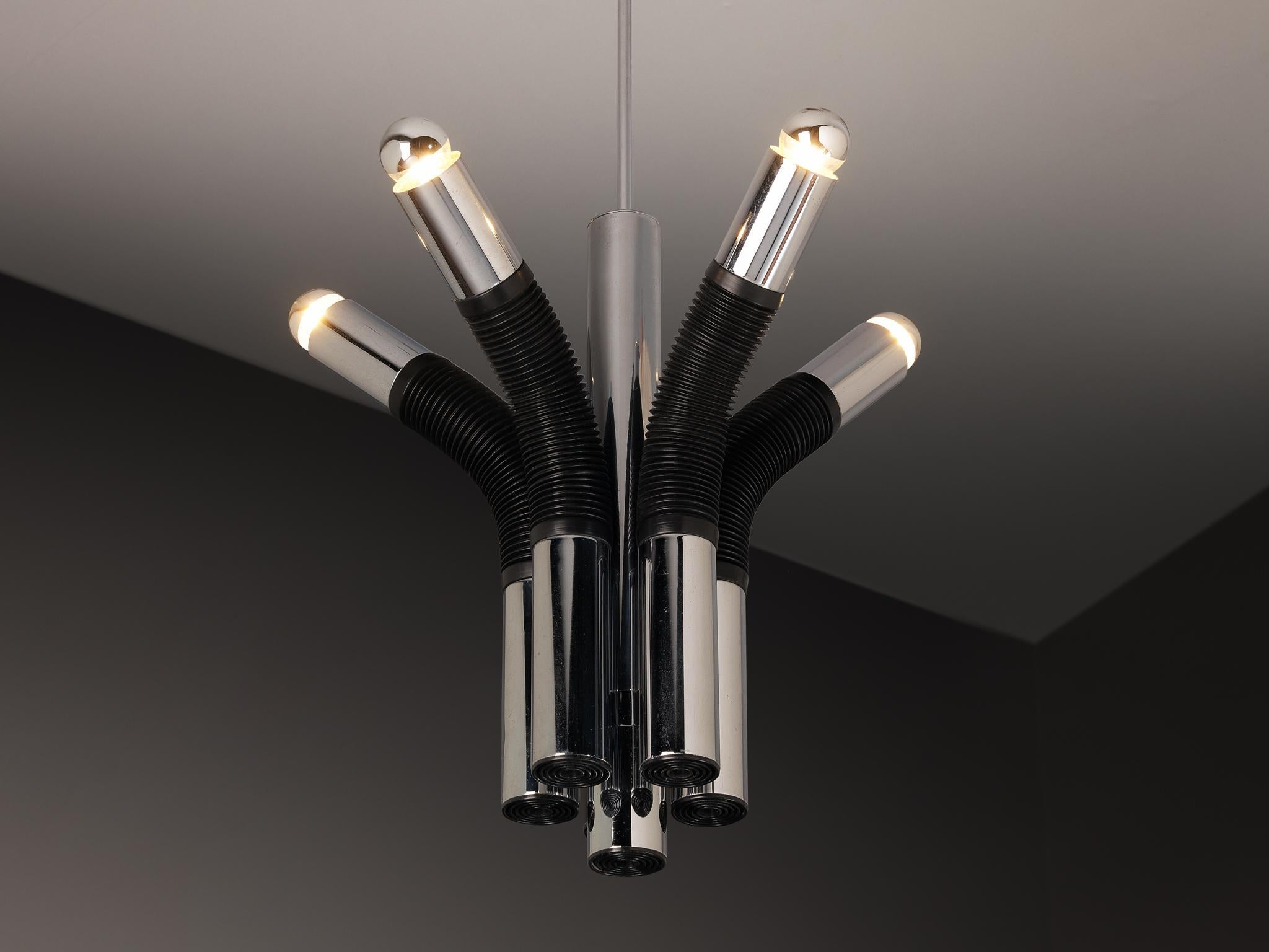 Mid-Century Modern Post-Modern Targetti Sankey Chandelier For Sale