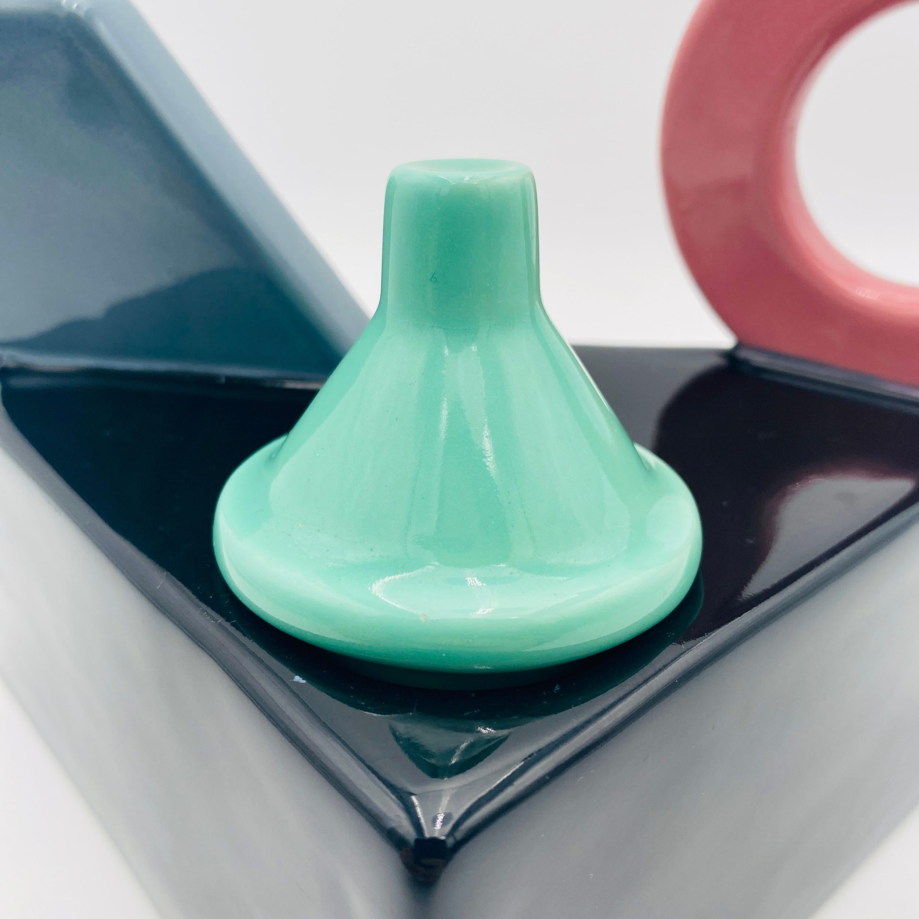 Tetera postmoderna de Peter Langer para Feltman Langer c.1980s en venta 3