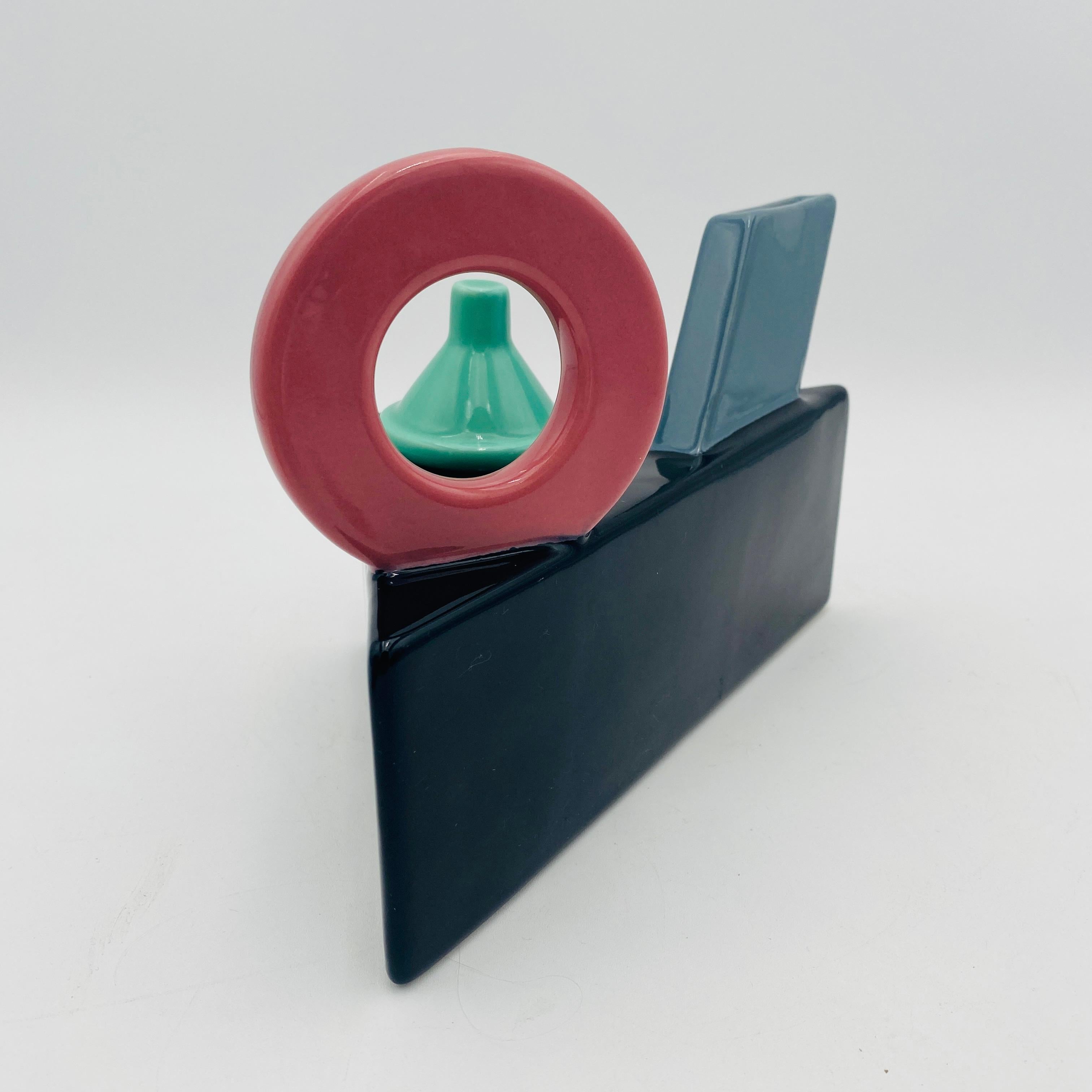 Tetera postmoderna de Peter Langer para Feltman Langer c.1980s finales del siglo XX en venta