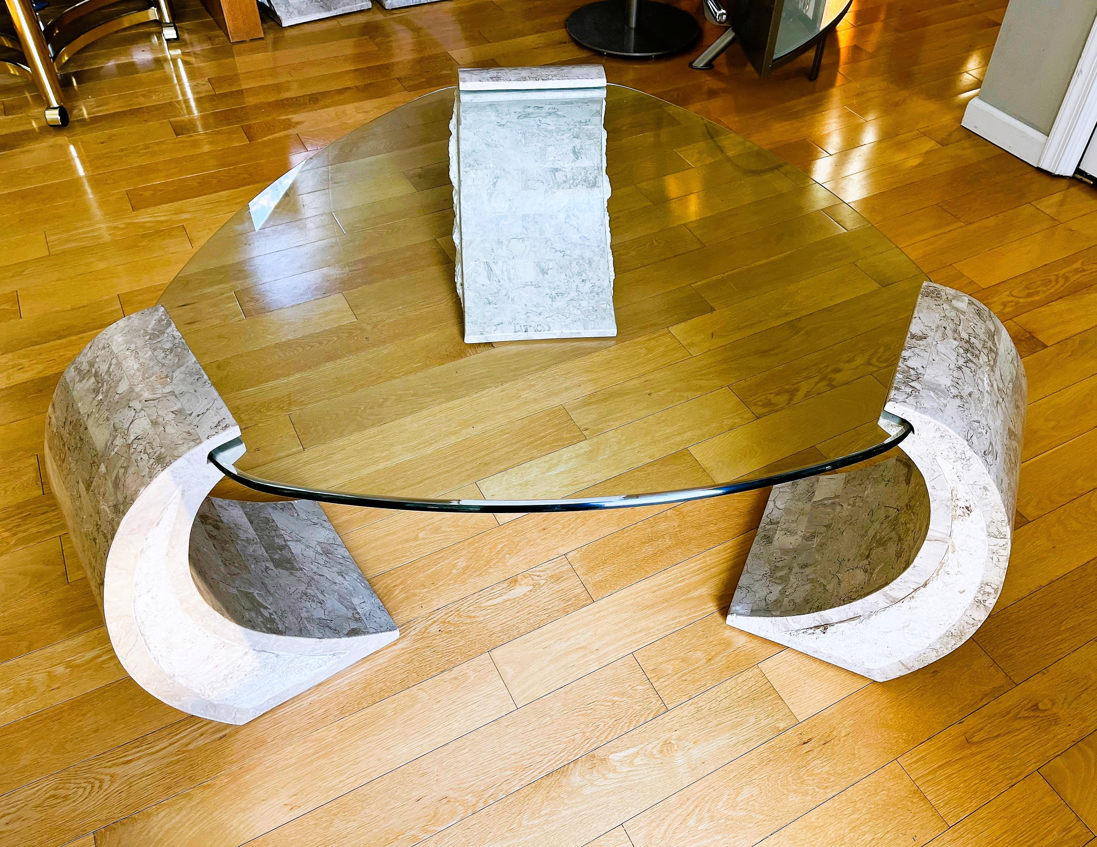 Post-Modern Tessalated Coffee Table in the style of Maitland Smith For Sale 1