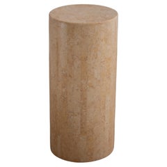 Post Modern Tessellated Marble Pedestal Column