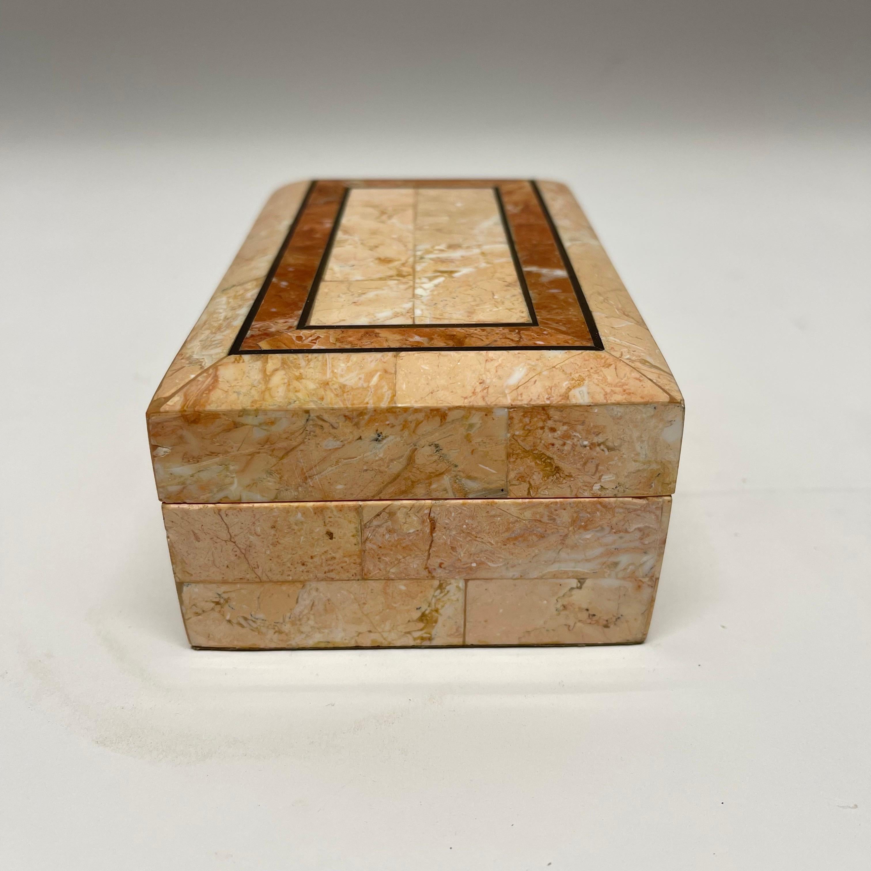 travertine box with lid