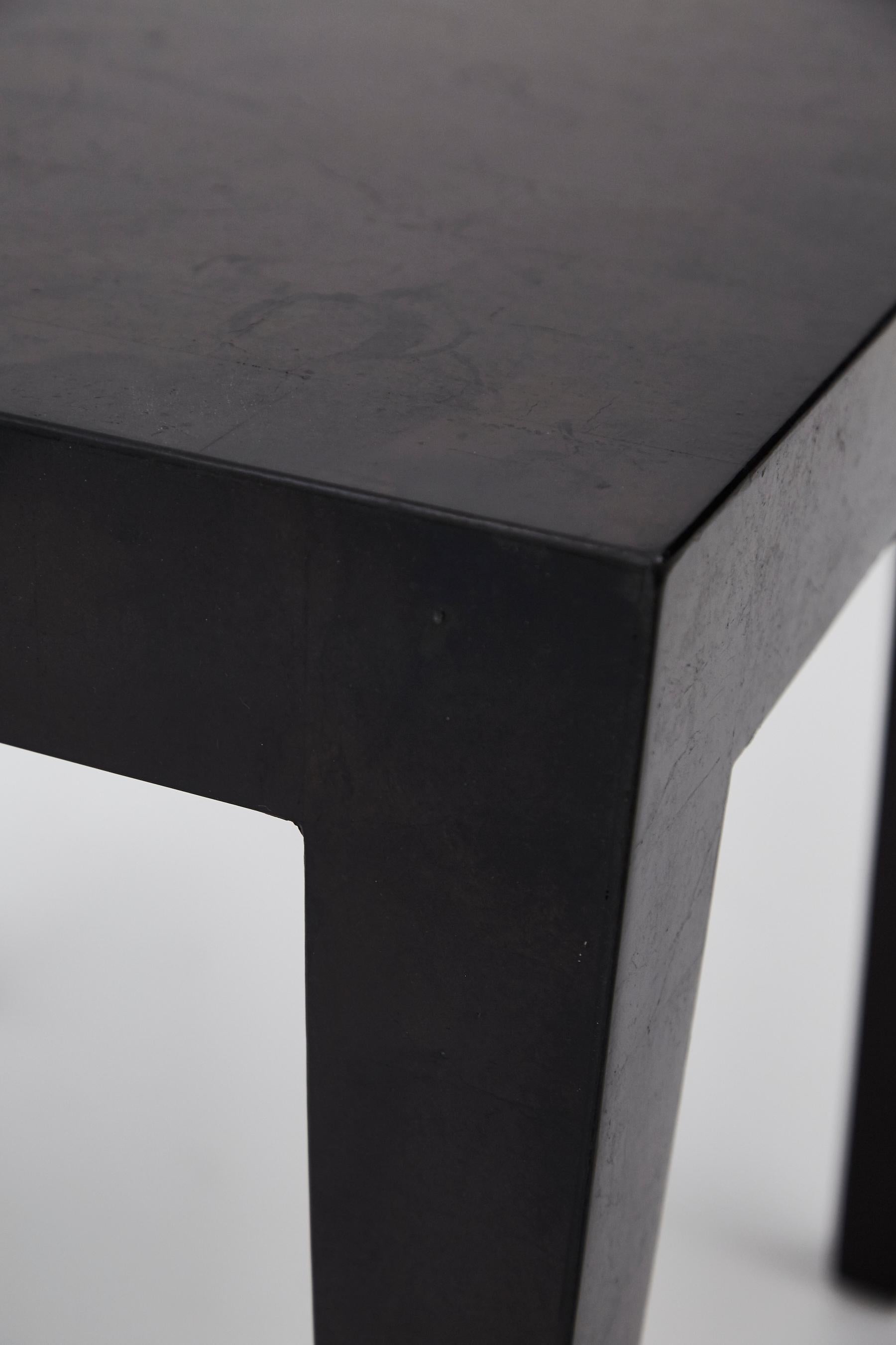 Post Modern Tessellated Stone Cube Square Side Table, 1990s 1