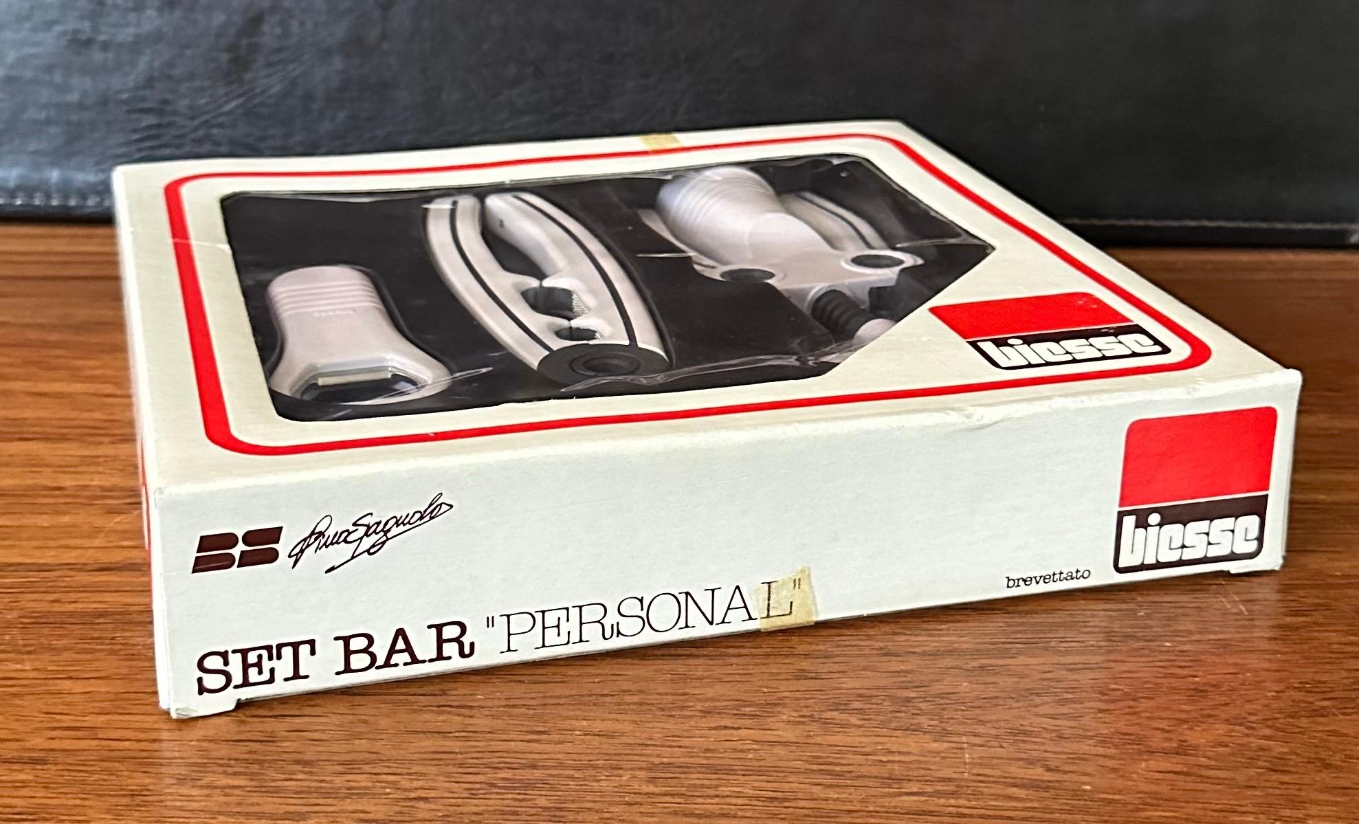 20th Century Post-Modern Three Piece Bar Set by Biesse / New in Box For Sale