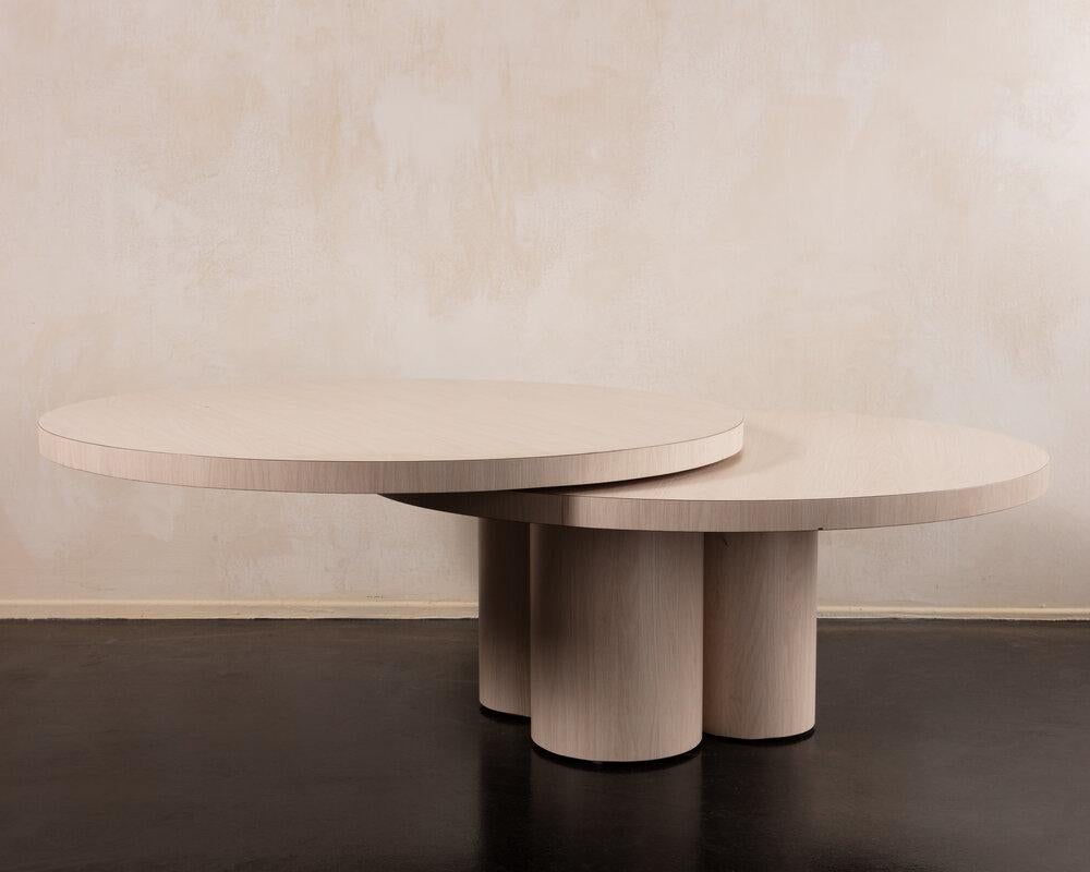 Mid-Century Modern Postmodern Tiered Swiveling Coffee Table